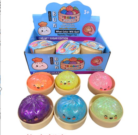 Jucarie Dumpling Squishy, 8.5 cm, Diverse Culori