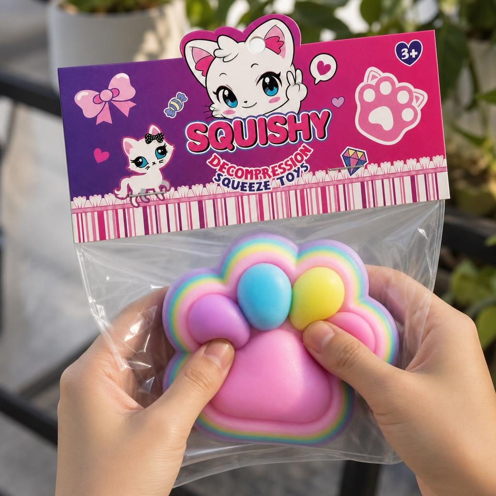 Vedere alternativă lăbuță Squishy Flippy multicolor