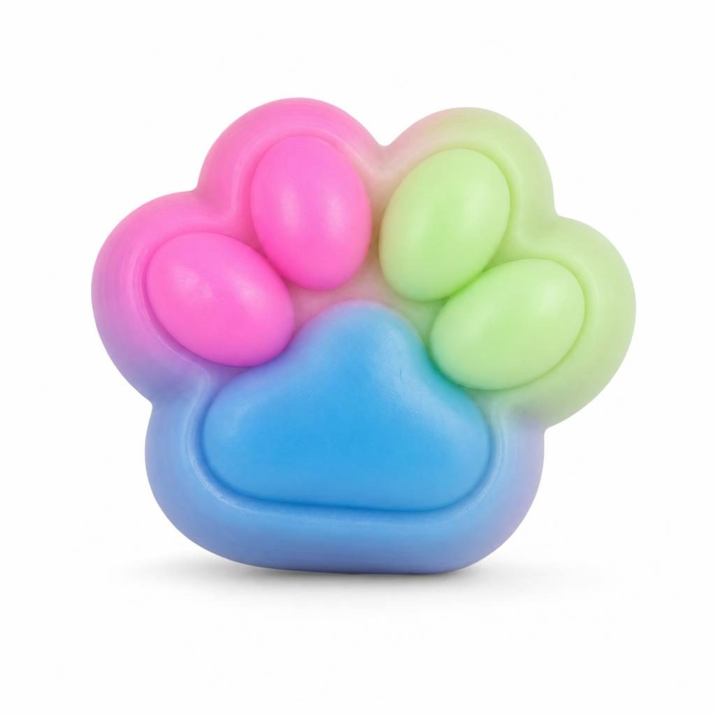 Jucarie antistres Squishy labuta de pisica Flippy multicolor