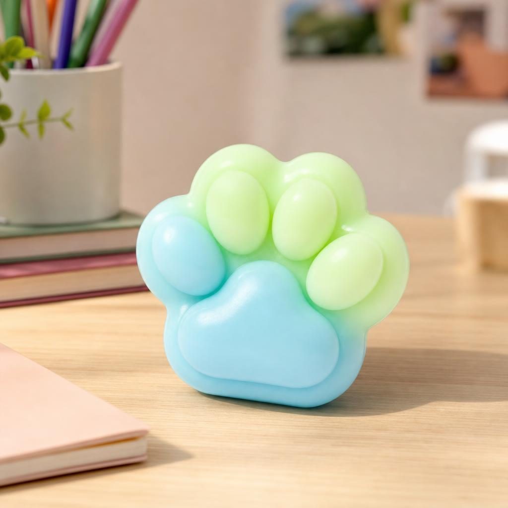 Jucarie Antistres Squishy Flippy Labuta de Pisica Detaliu