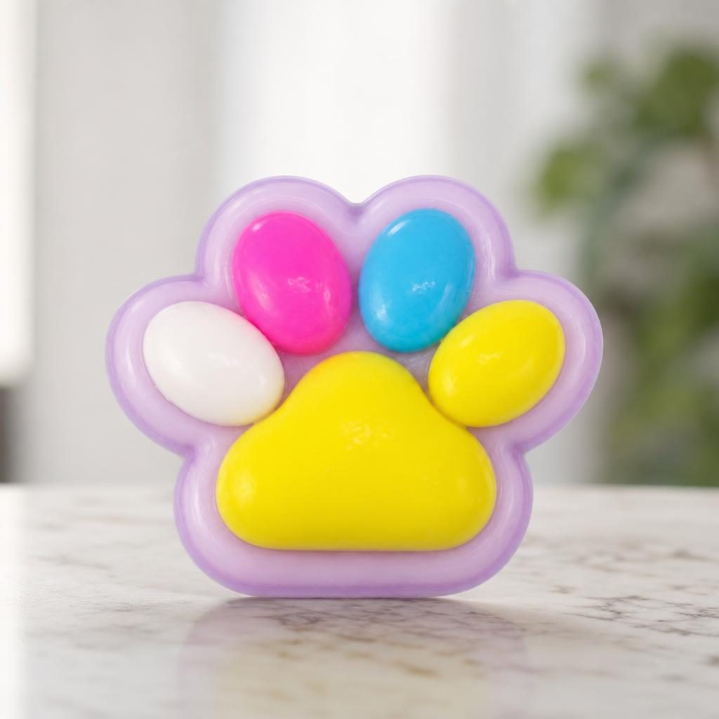 Jucărie squishy în mână - demonstrare mărime