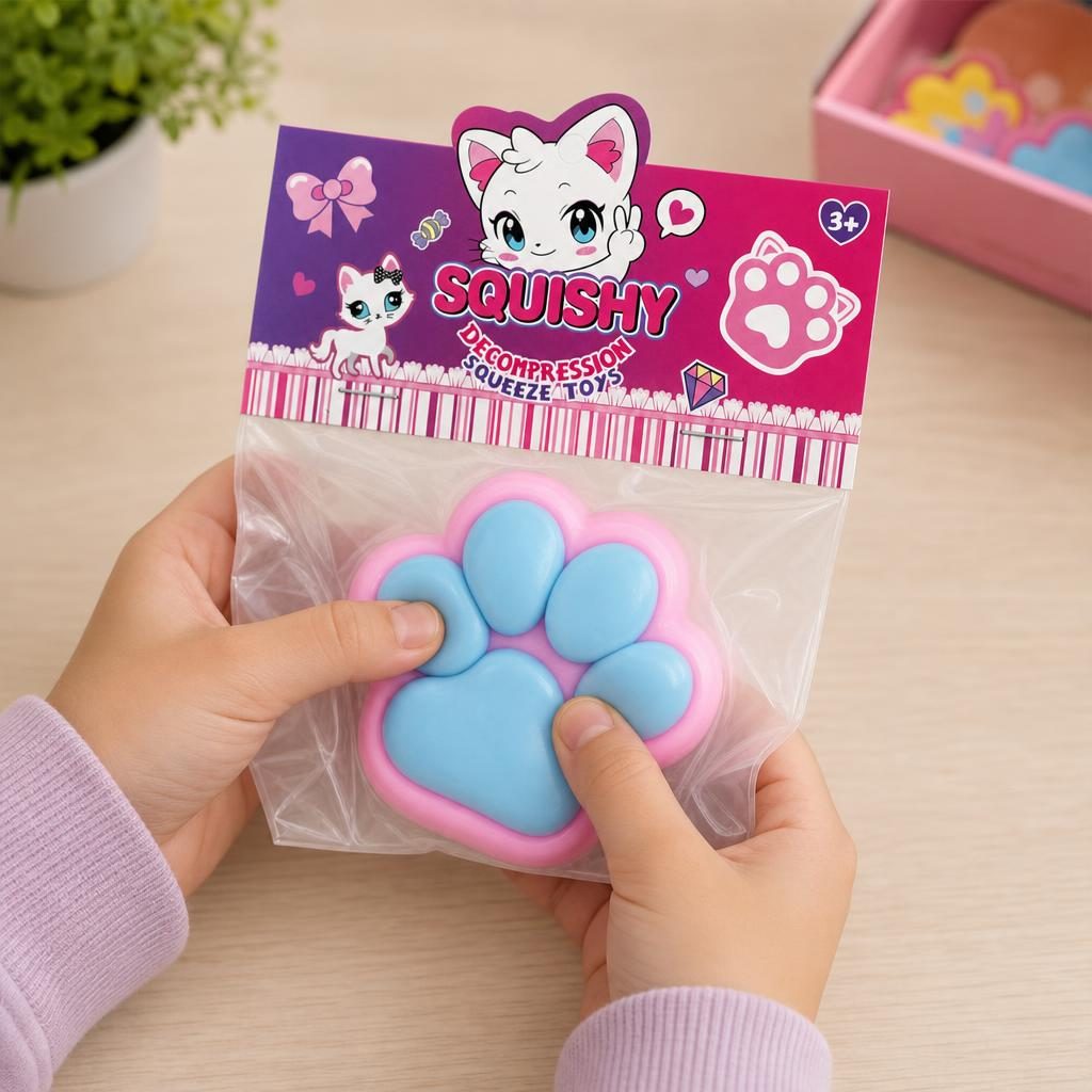 Detaliu textuă jucărie squishy Flippy