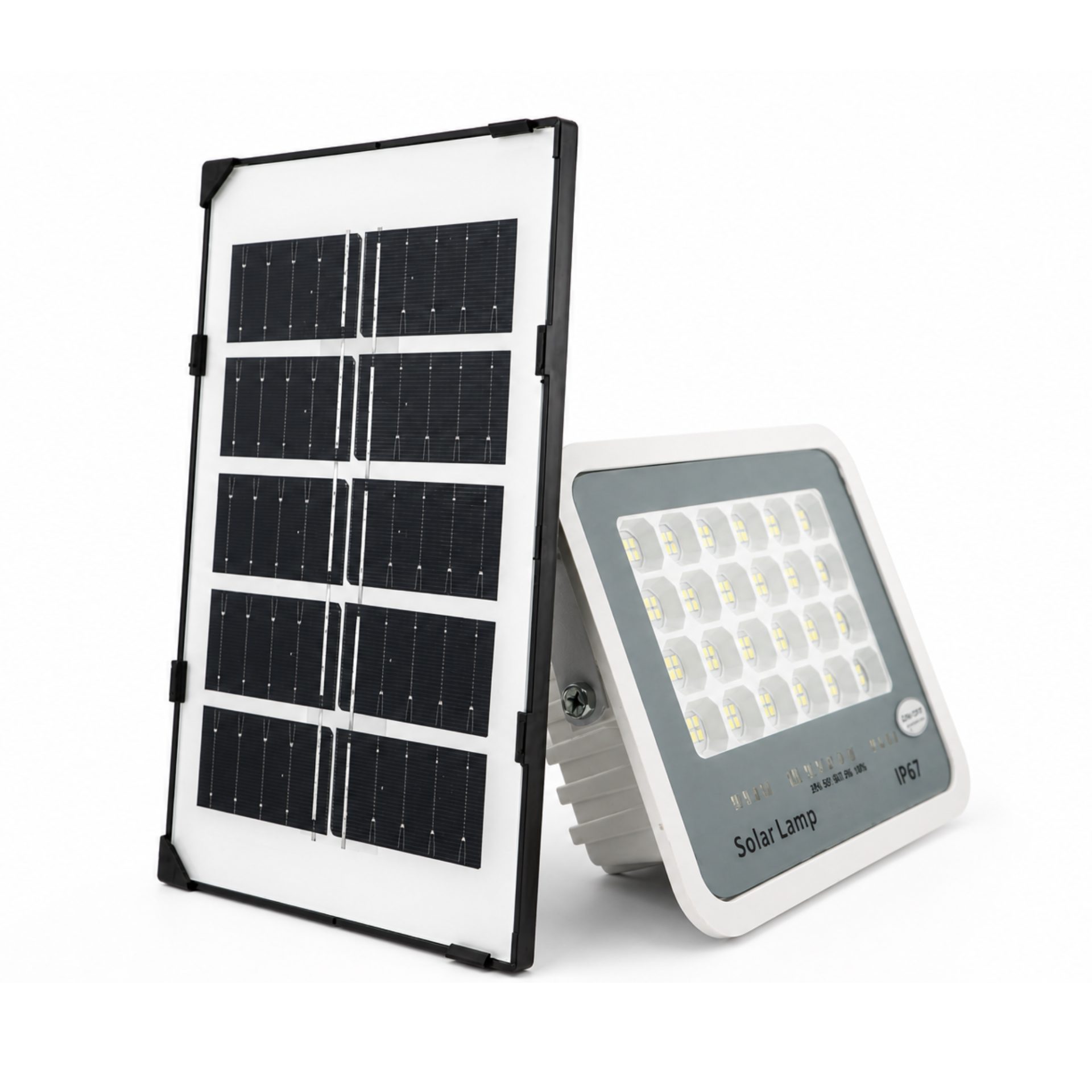 Proiector LED solar Flippy cu panou solar integrat
