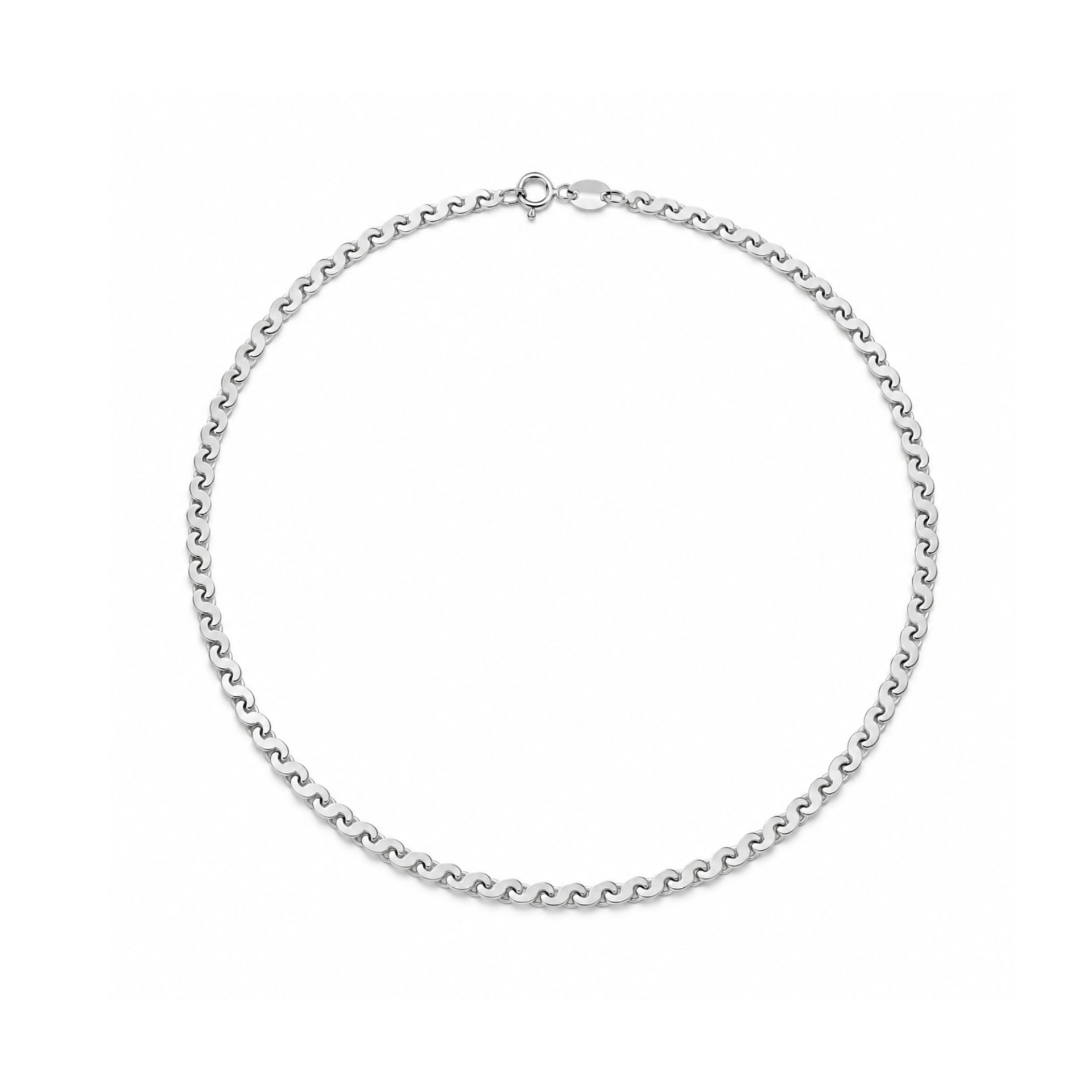 Lantisor din Argint 925, model plat, 39 cm
