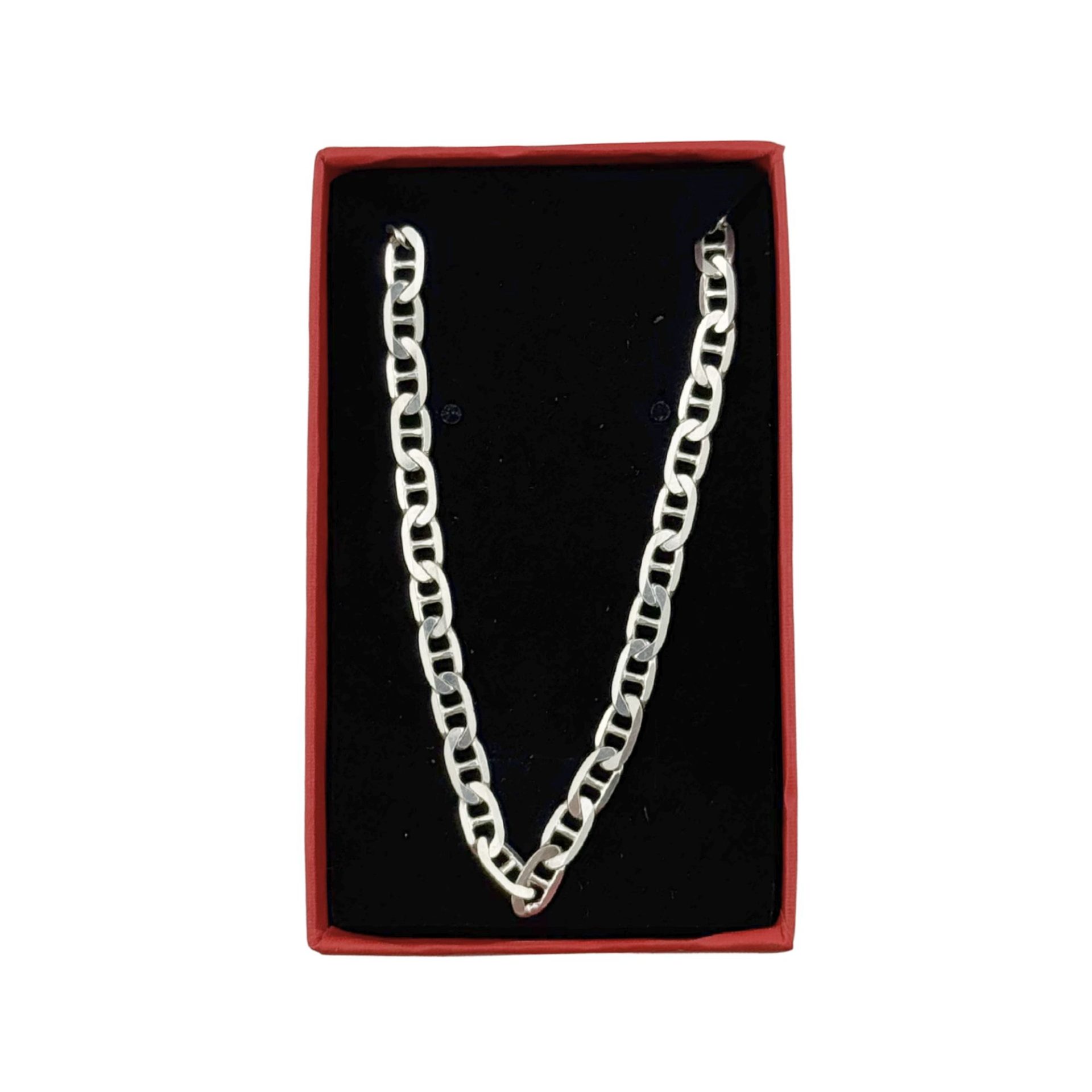 Lantisor Unisex din Argint 925, Jolie Silver, Model Lantisor din Zale cu Lacat, 12.22 g, 55 cm, Argintiu