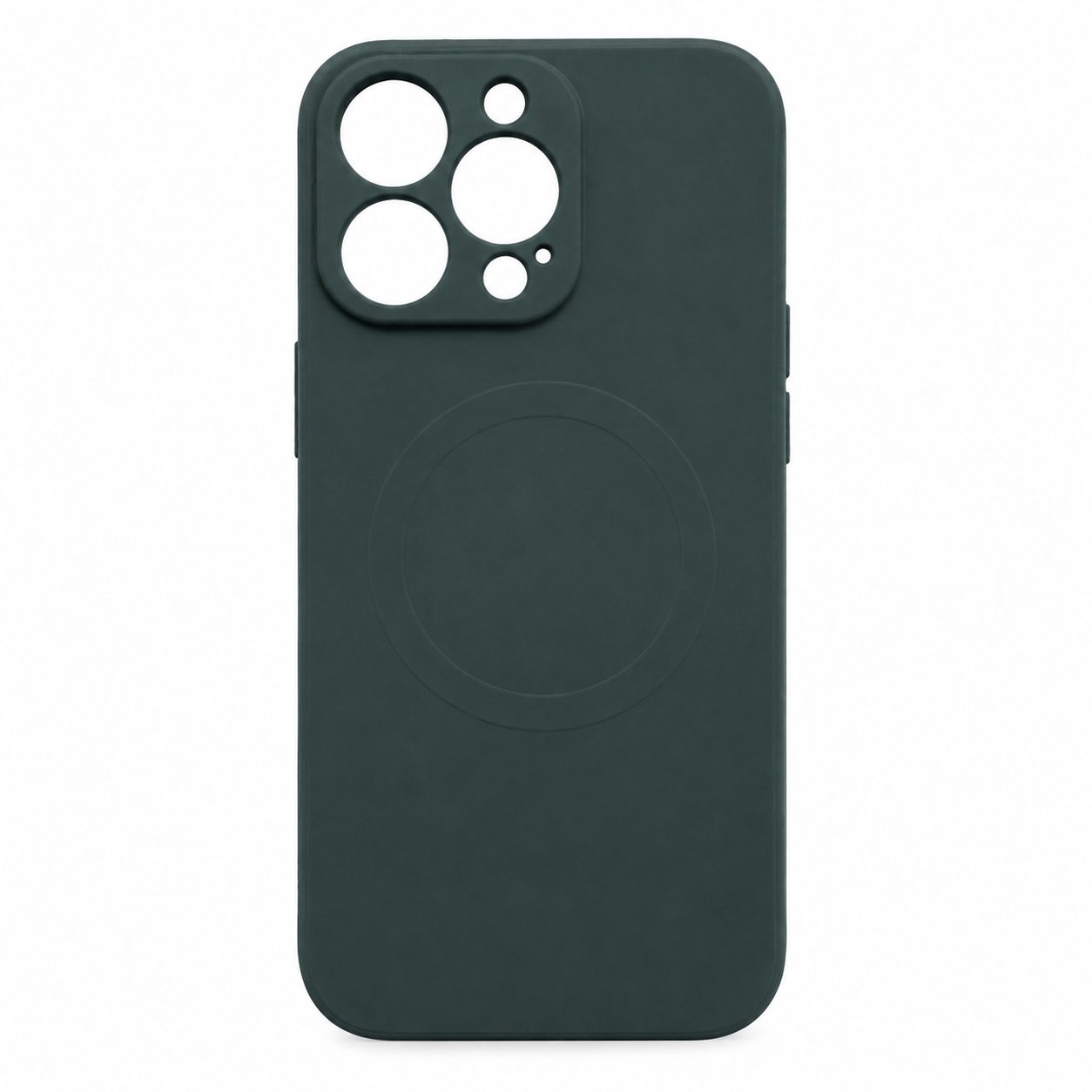Husa Protectie, Flippy, Husa de Protectie Compatibila cu iPhone 13 Pro, Liquid MagSafe, Ring-Shaped, Magnetica, Verde