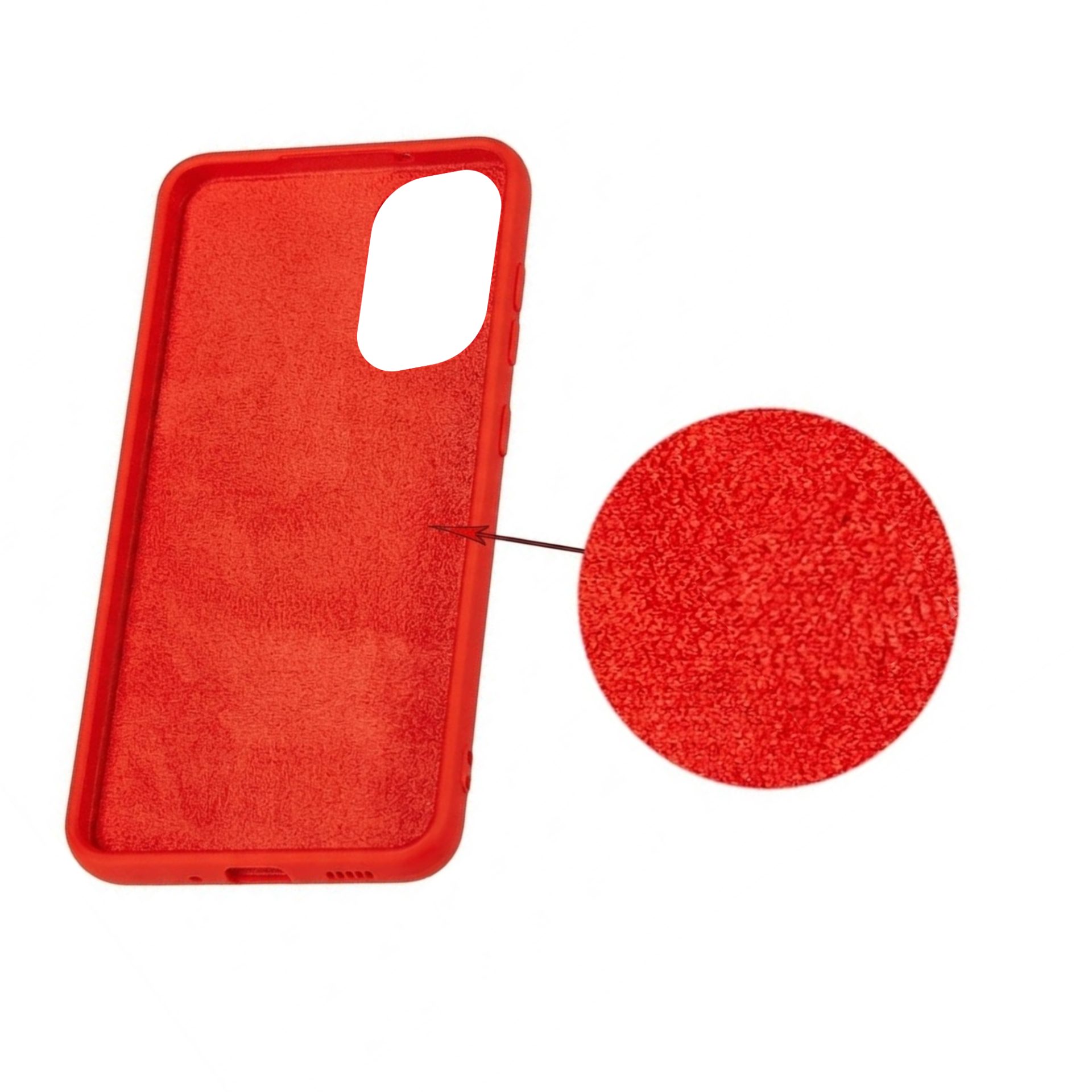 Husa protectie Flippy compatibila cu Samsung Galaxy A51 4G Liquid Silicone Case Rosu