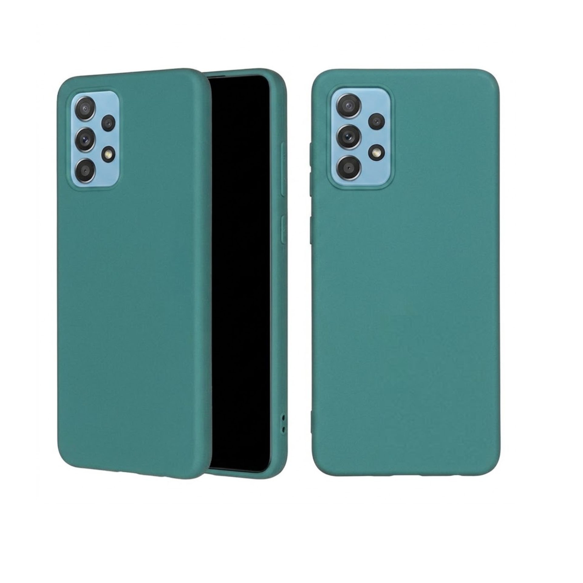 Husa protectie Flippy compatibila cu Samsung Galaxy A72 Liquid Silicone Case Verde
