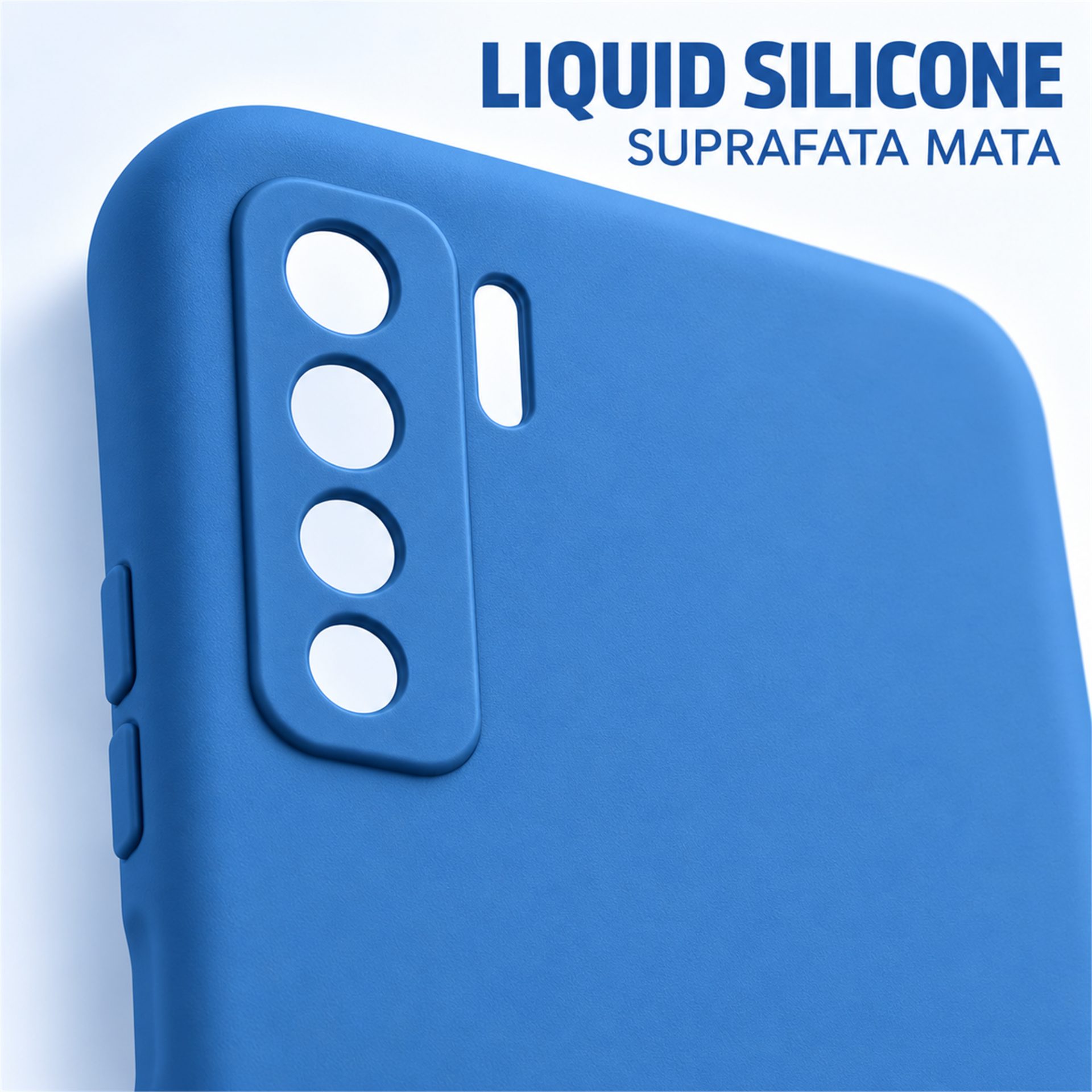 Husă albastră Flippy din silicon, compatibilă cu Huawei P40 lite 5G