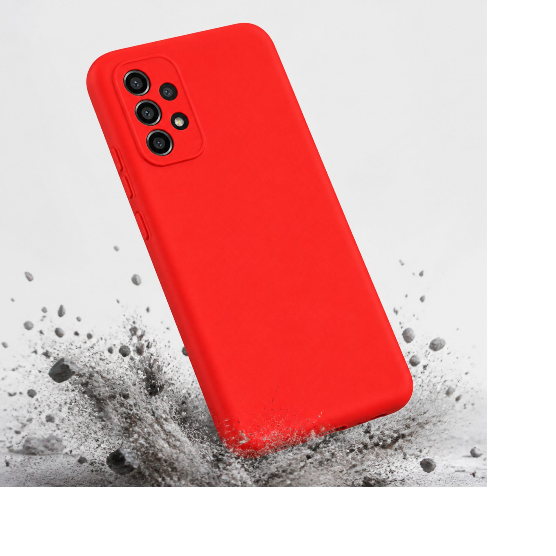 Detaliu husă Samsung Galaxy A13 4G din silicon lichid