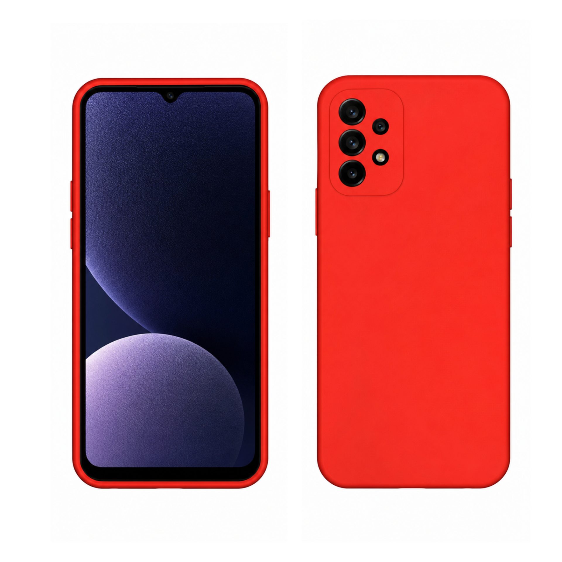 Husă Samsung Galaxy A13 5G Flippy Liquid Silicone roșu