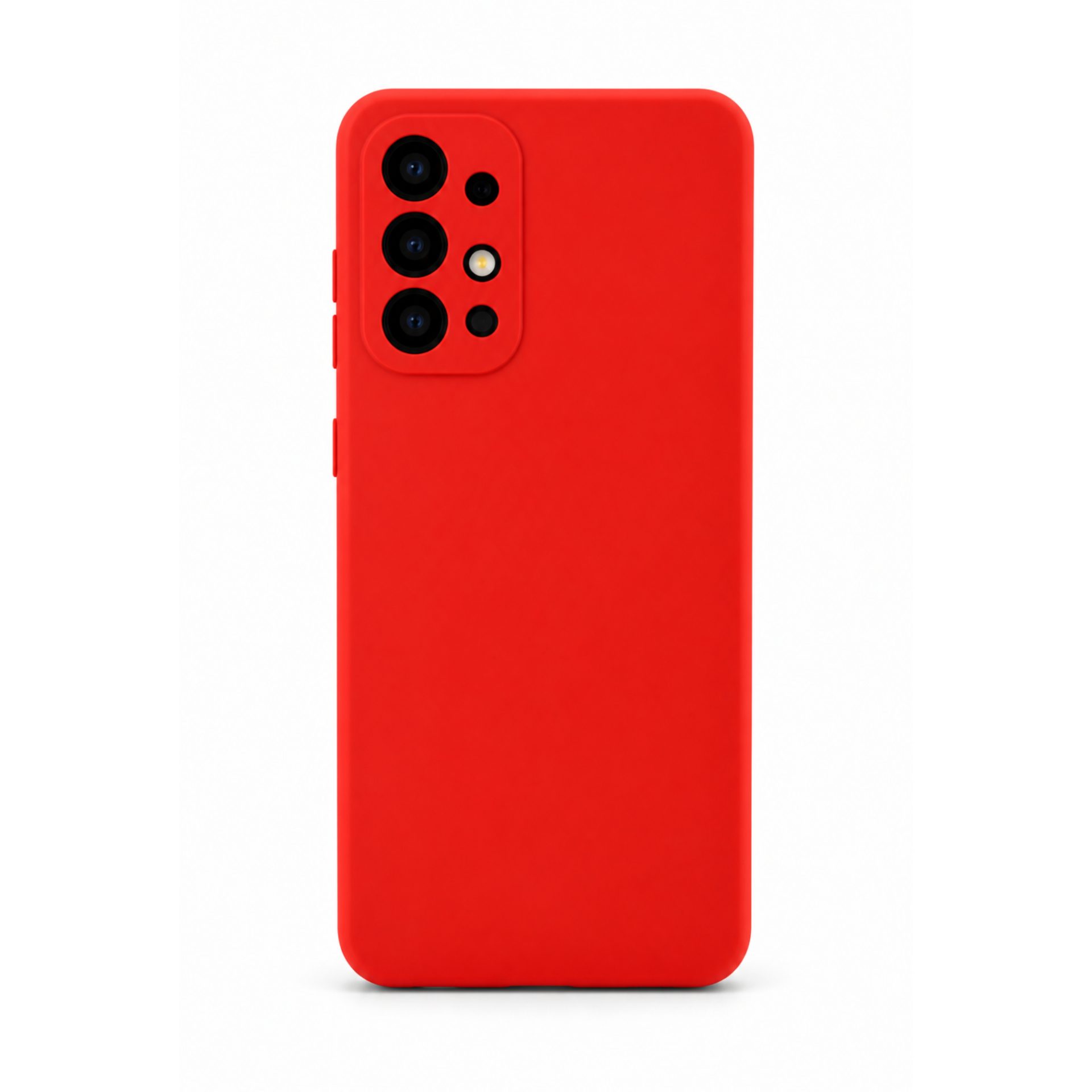 Husa pentru Samsung Galaxy A33 5G, Flippy, Liquid Silicone, cu Microfibra pe interior, Protectie Antisoc, Rosu