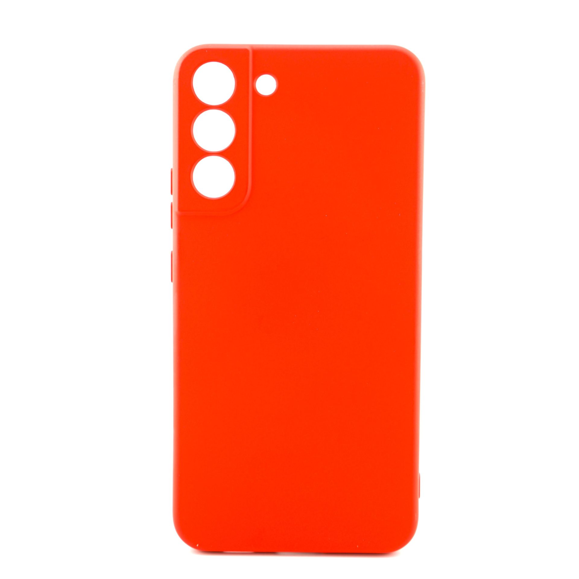 Husa pentru Samsung Galaxy S22 Plus, Flippy, Liquid Silicone, cu Microfibra pe interior, Protectie Antisoc, Rosu