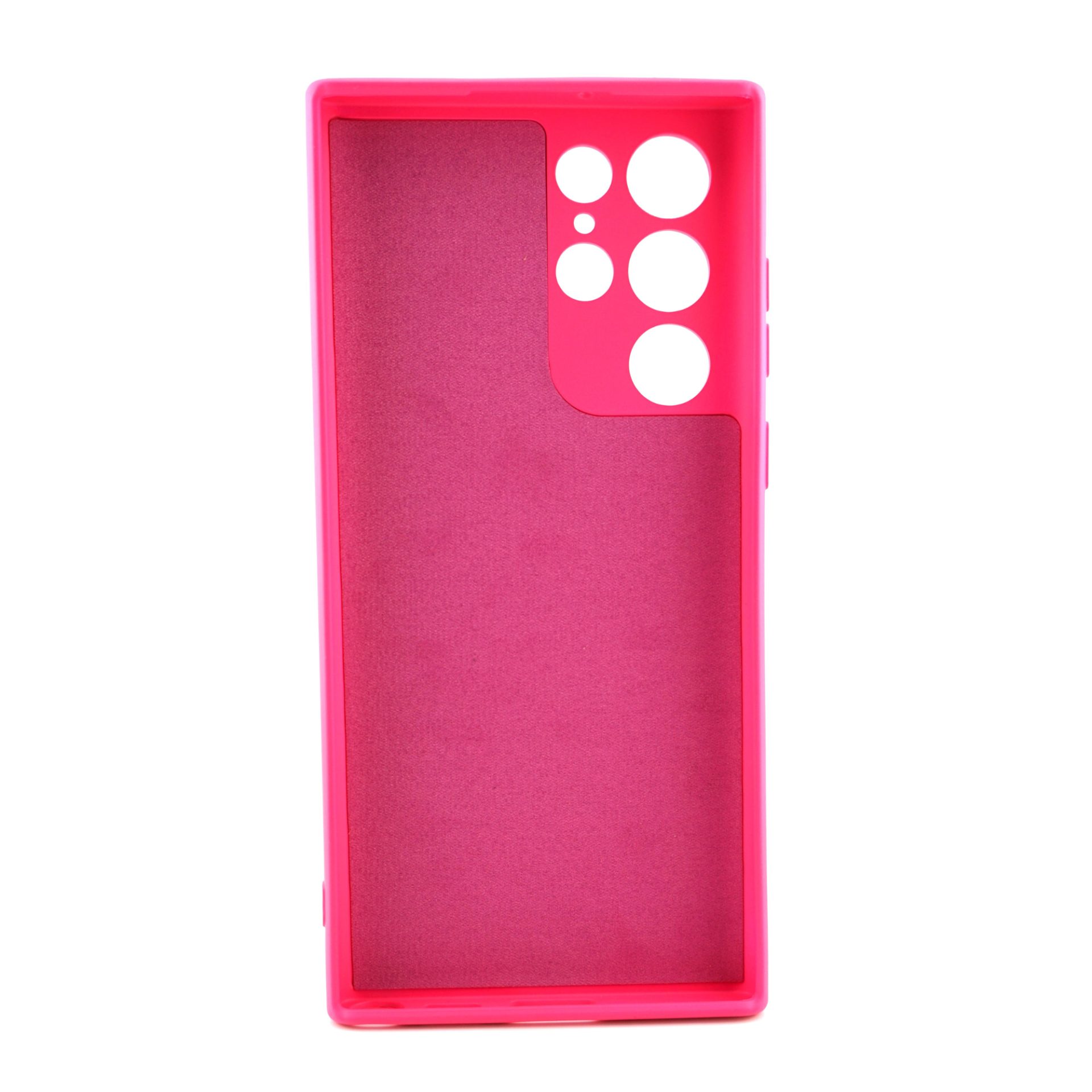 Husa pentru Samsung Galaxy S22 Ultra, Flippy, Liquid Silicone, cu Microfibra pe interior, Protectie Antisoc, Roz