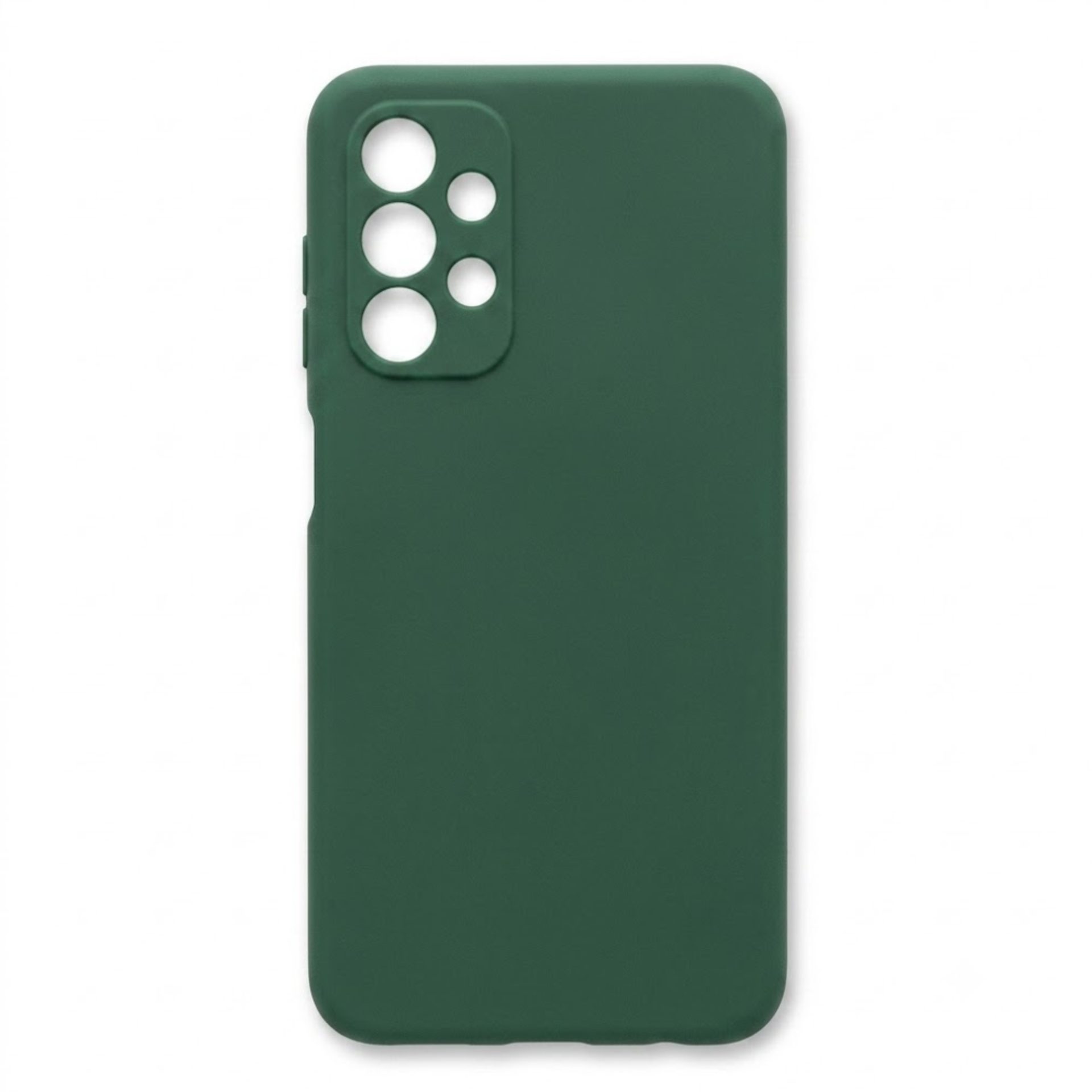 Husa pentru Samsung Galaxy A13 4G, Flippy, Liquid Silicone, cu Microfibra pe interior, Protectie Antisoc, Verde inchis
