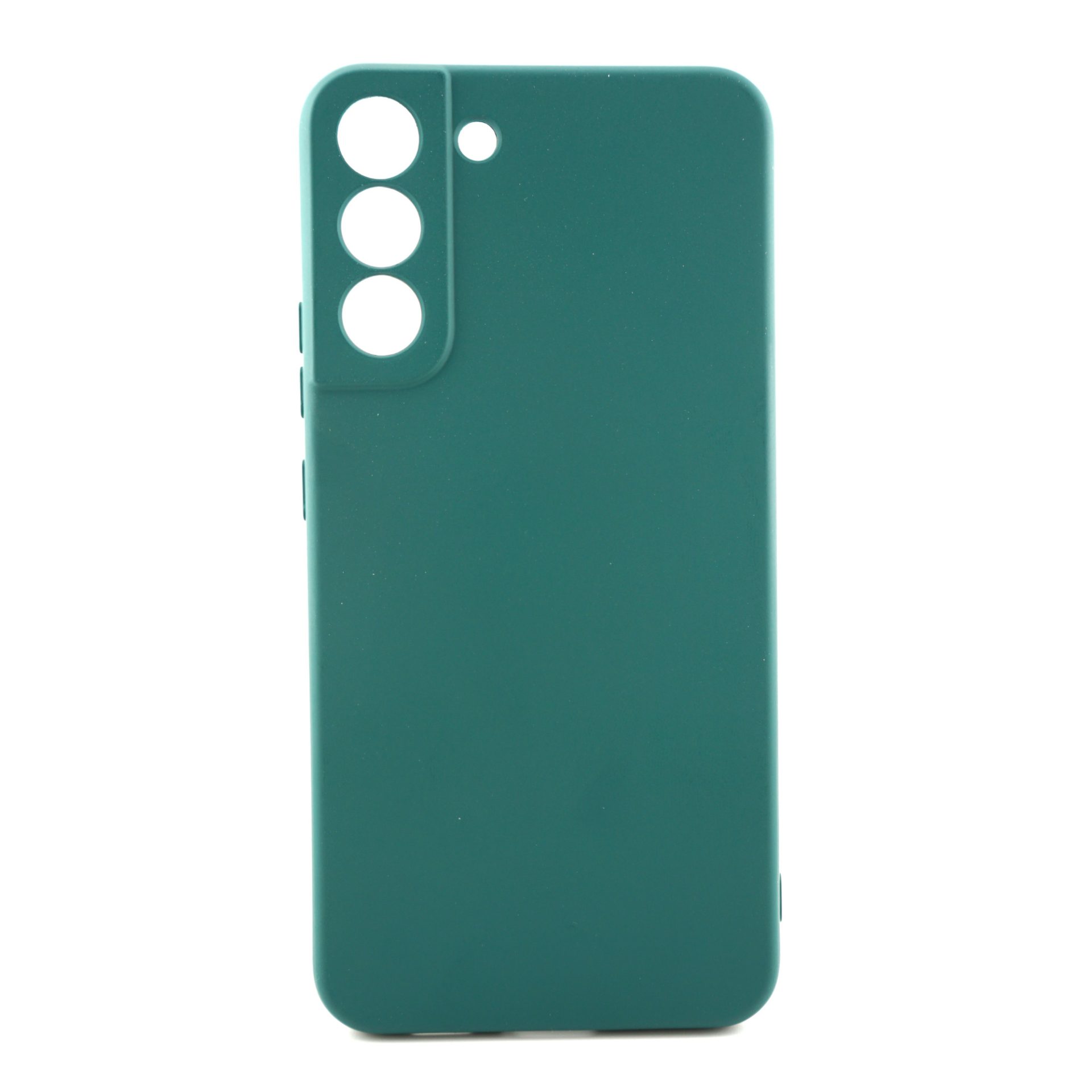Husa pentru Samsung Galaxy S22 Plus, Flippy, Liquid Silicone, cu Microfibra pe interior, Protectie Antisoc, Verde inchis