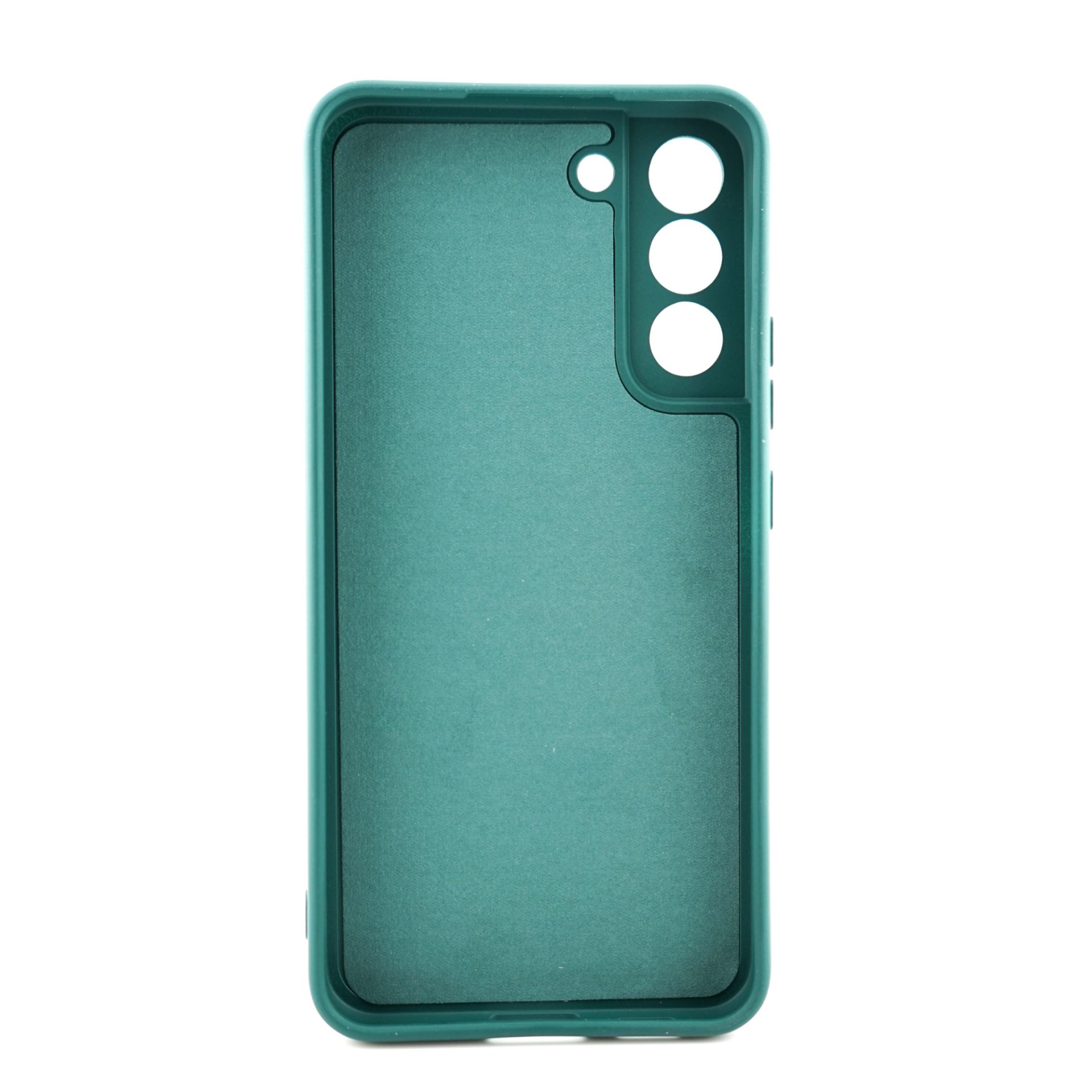 Husa pentru Samsung Galaxy S22 Plus, Flippy, Liquid Silicone, cu Microfibra pe interior, Protectie Antisoc, Verde inchis