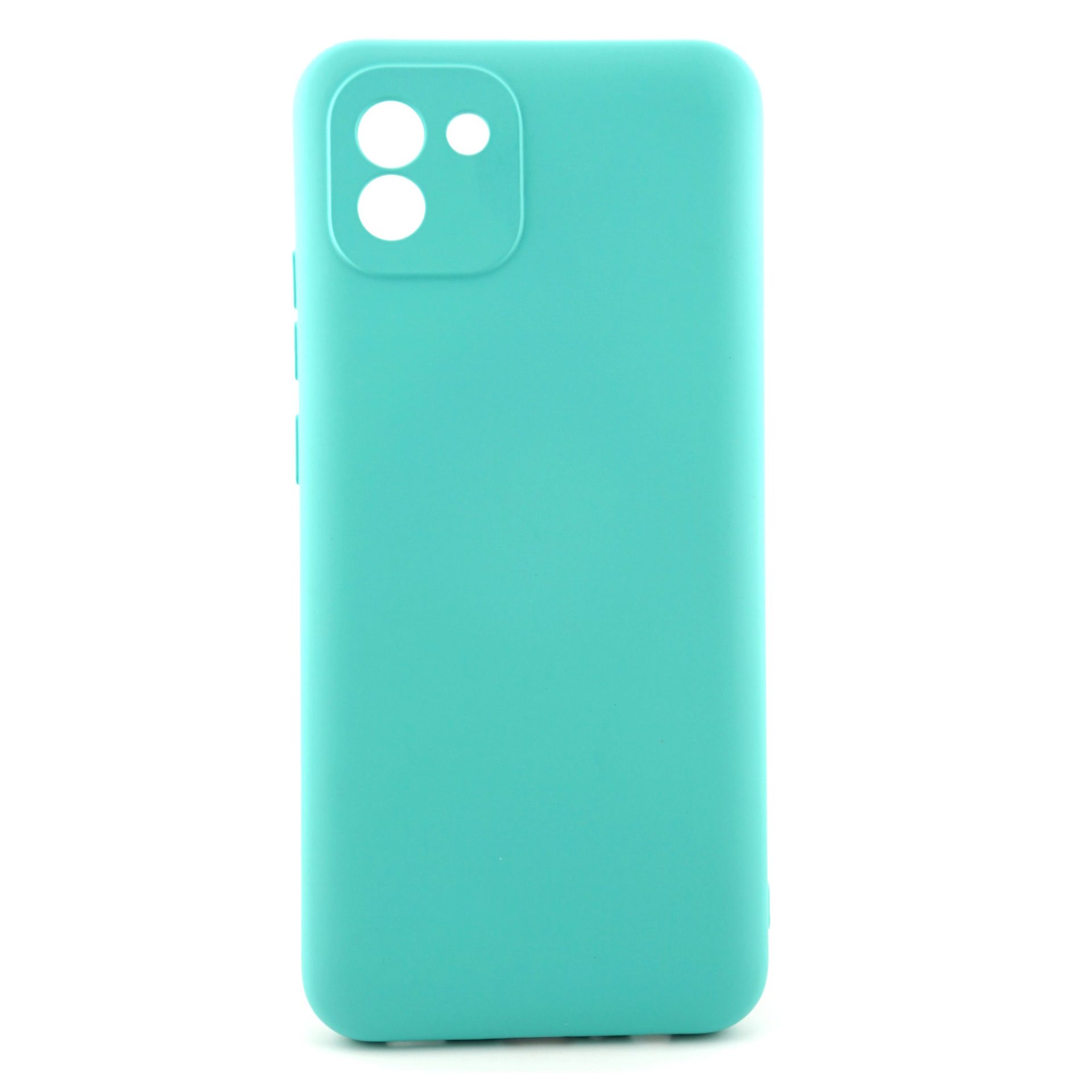 Husa pentru Samsung Galaxy A3 4G, Flippy, Liquid Silicone, cu Microfibra pe interior, Protectie Antisoc, Albastru deschis
