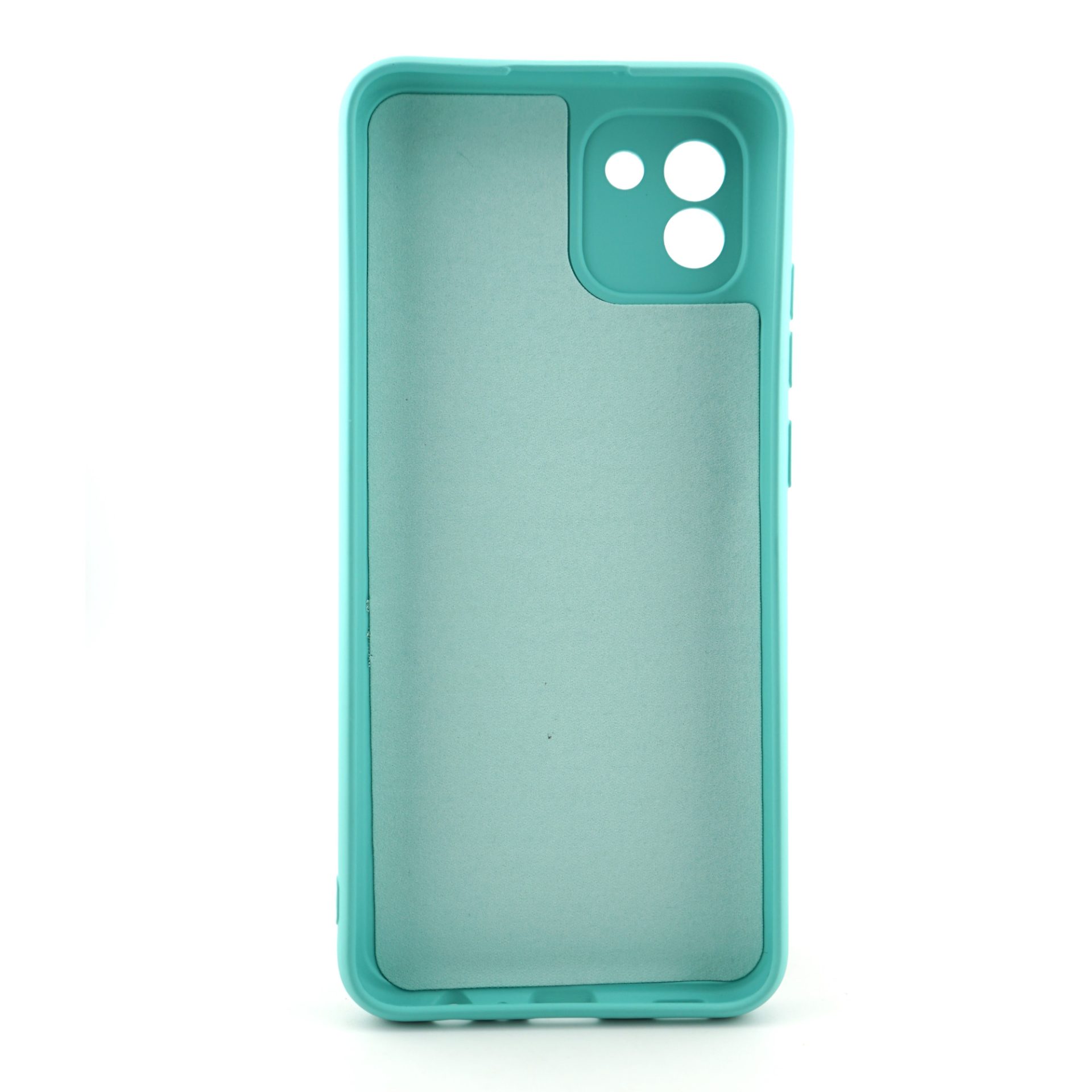 Husa pentru Samsung Galaxy A3 4G, Flippy, Liquid Silicone, cu Microfibra pe interior, Protectie Antisoc, Albastru deschis