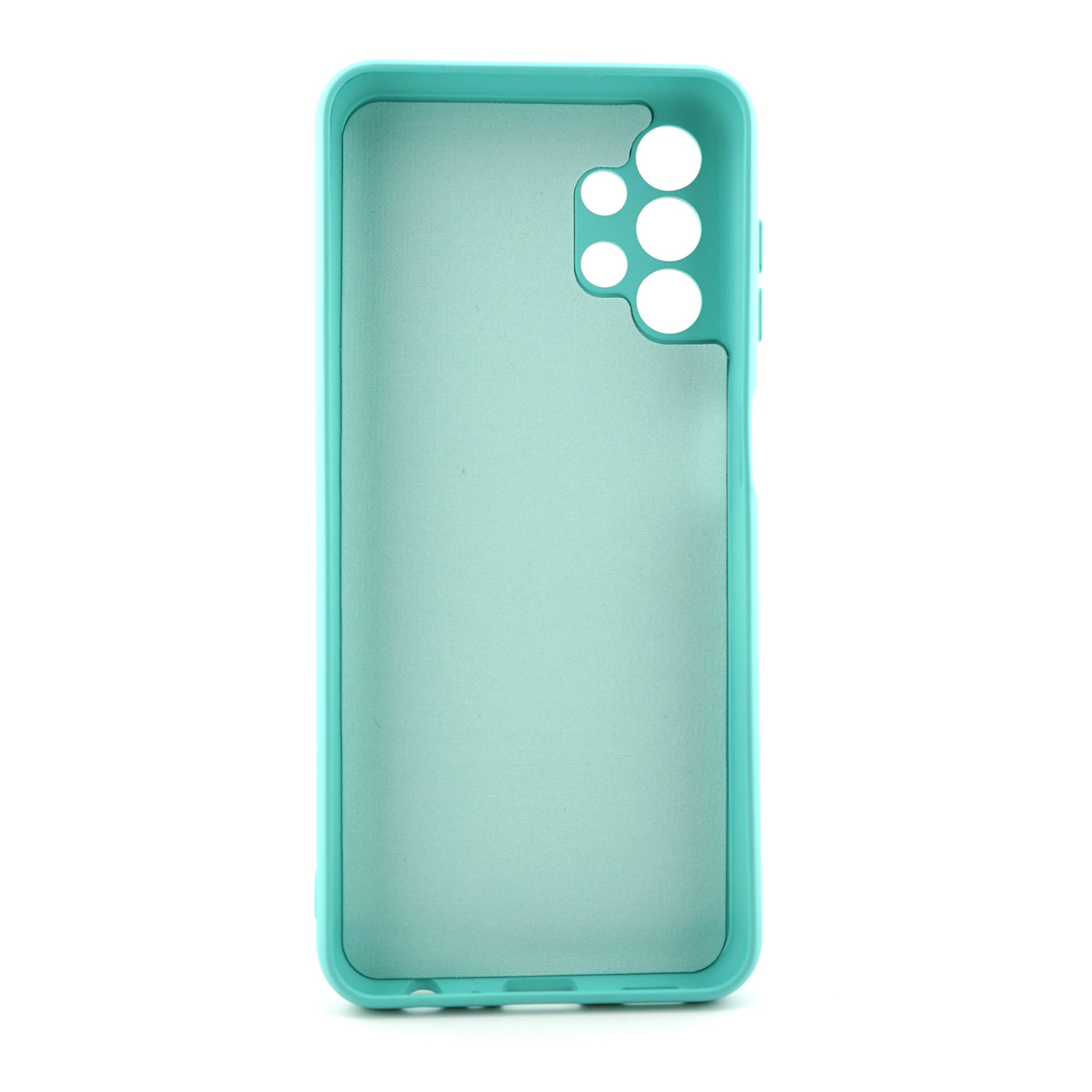 Husa pentru Samsung Galaxy A13 4G, Flippy, Liquid Silicone, cu Microfibra pe interior, Protectie Antisoc, Albastru deschis