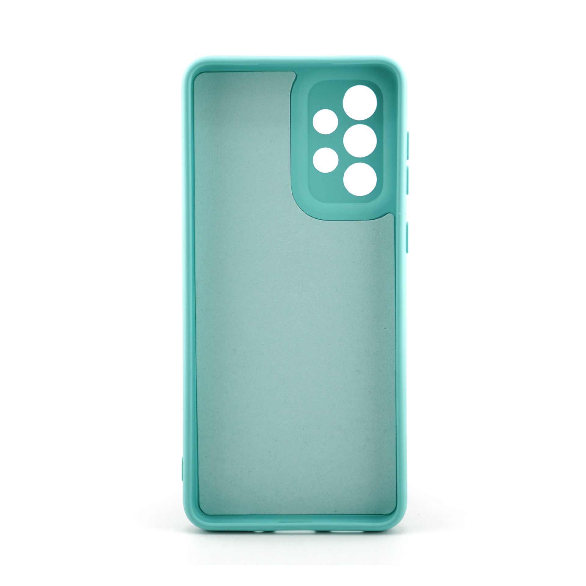 Husa pentru Samsung Galaxy A33 5G, Flippy, Liquid Silicone, cu Microfibra pe interior, Protectie Antisoc, Albastru deschis