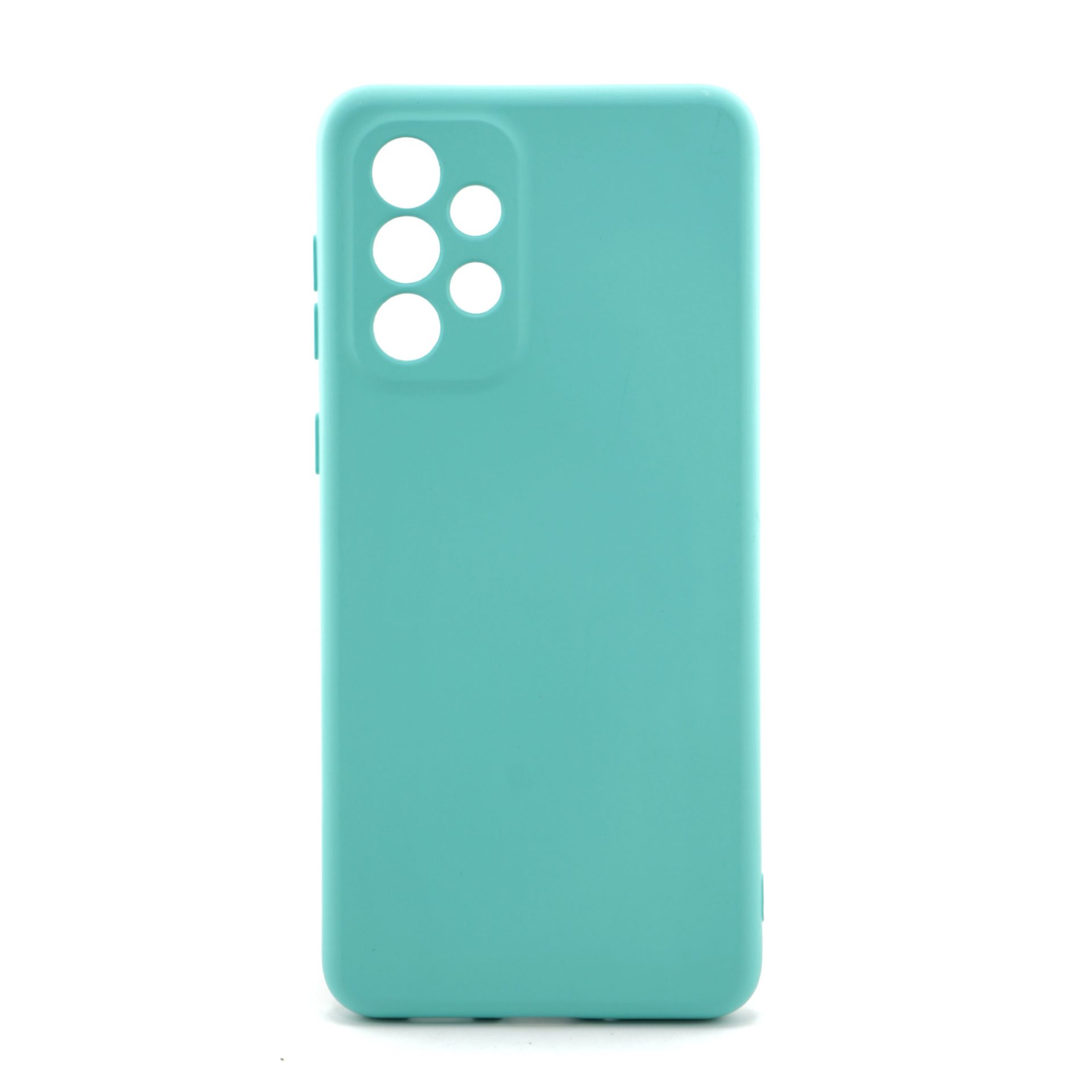 Husa pentru Samsung Galaxy A33 5G, Flippy, Liquid Silicone, cu Microfibra pe interior, Protectie Antisoc, Albastru deschis