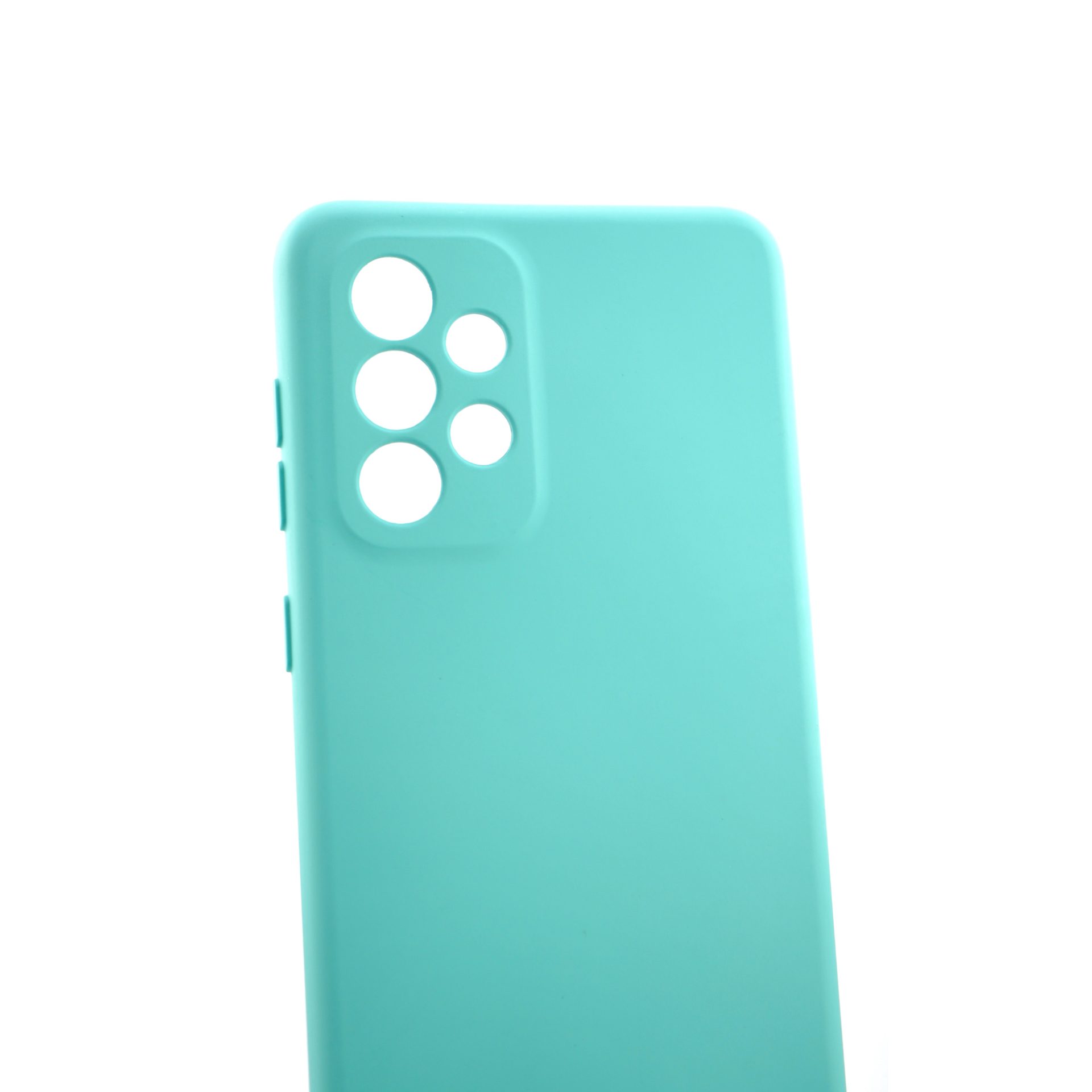 Husa pentru Samsung Galaxy A33 5G, Flippy, Liquid Silicone, cu Microfibra pe interior, Protectie Antisoc, Albastru deschis