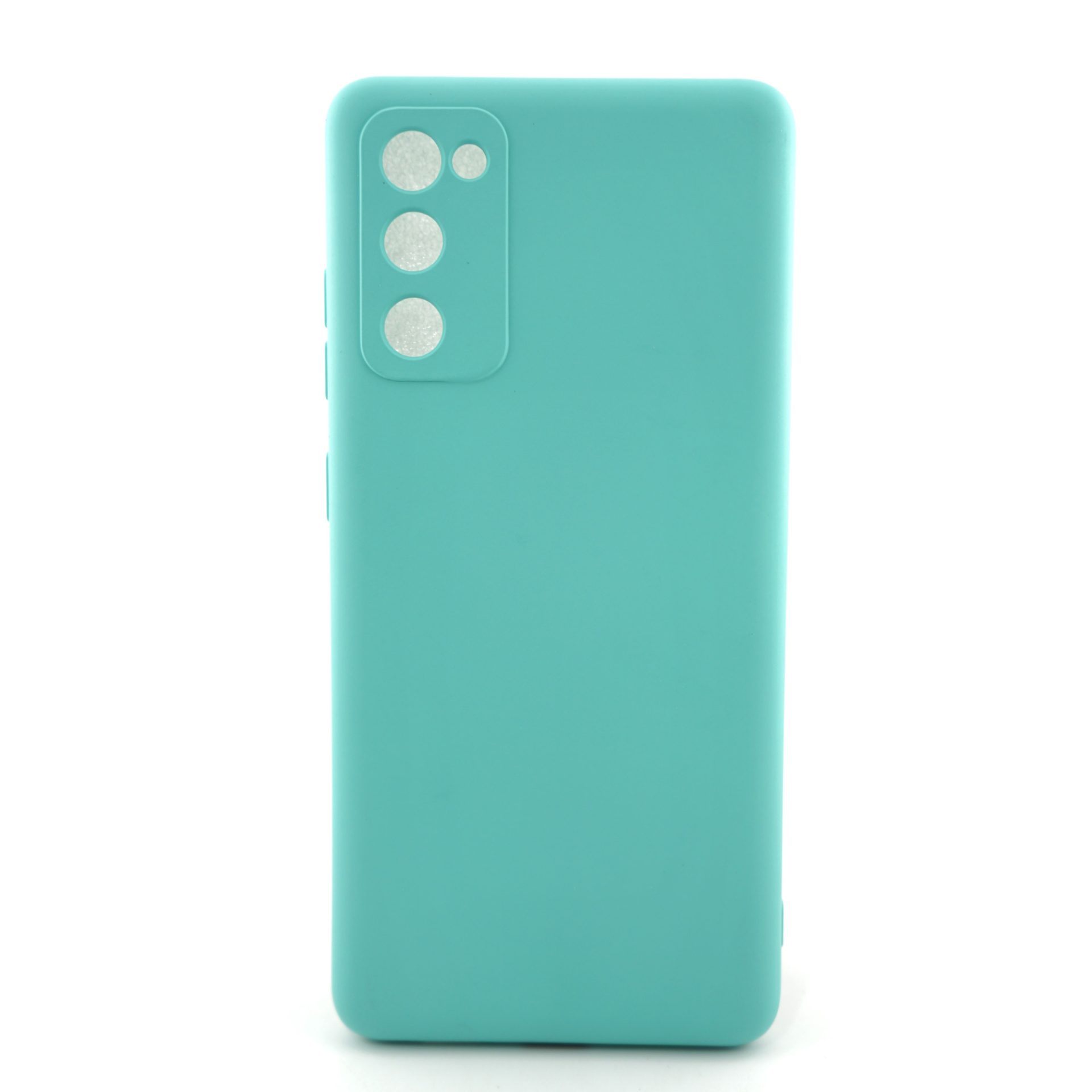 Husa pentru Samsung Galaxy S20 FE, Flippy, Liquid Silicone, cu Microfibra pe interior, Protectie Antisoc, Albastru deschis