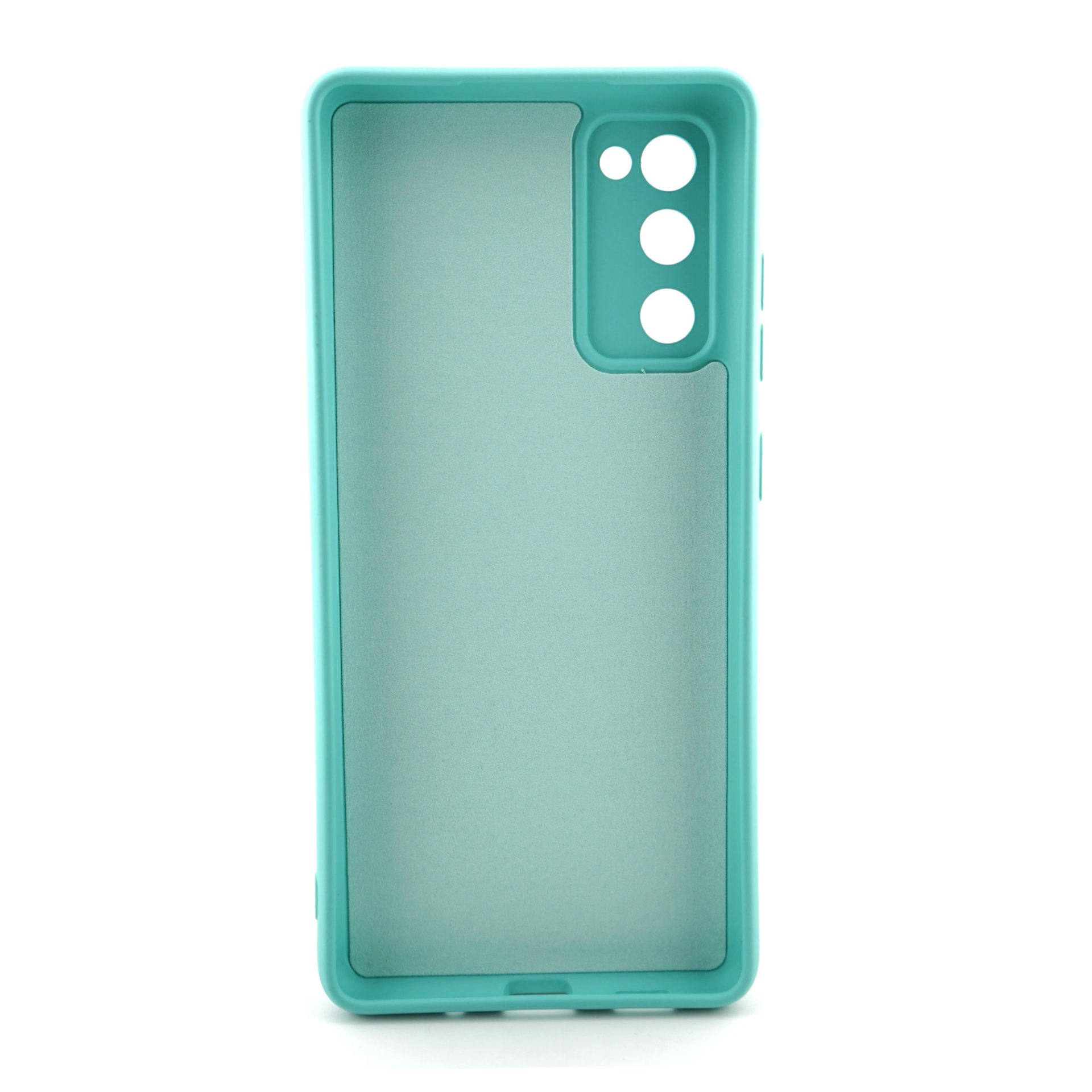 Husa pentru Samsung Galaxy S20 FE, Flippy, Liquid Silicone, cu Microfibra pe interior, Protectie Antisoc, Albastru deschis