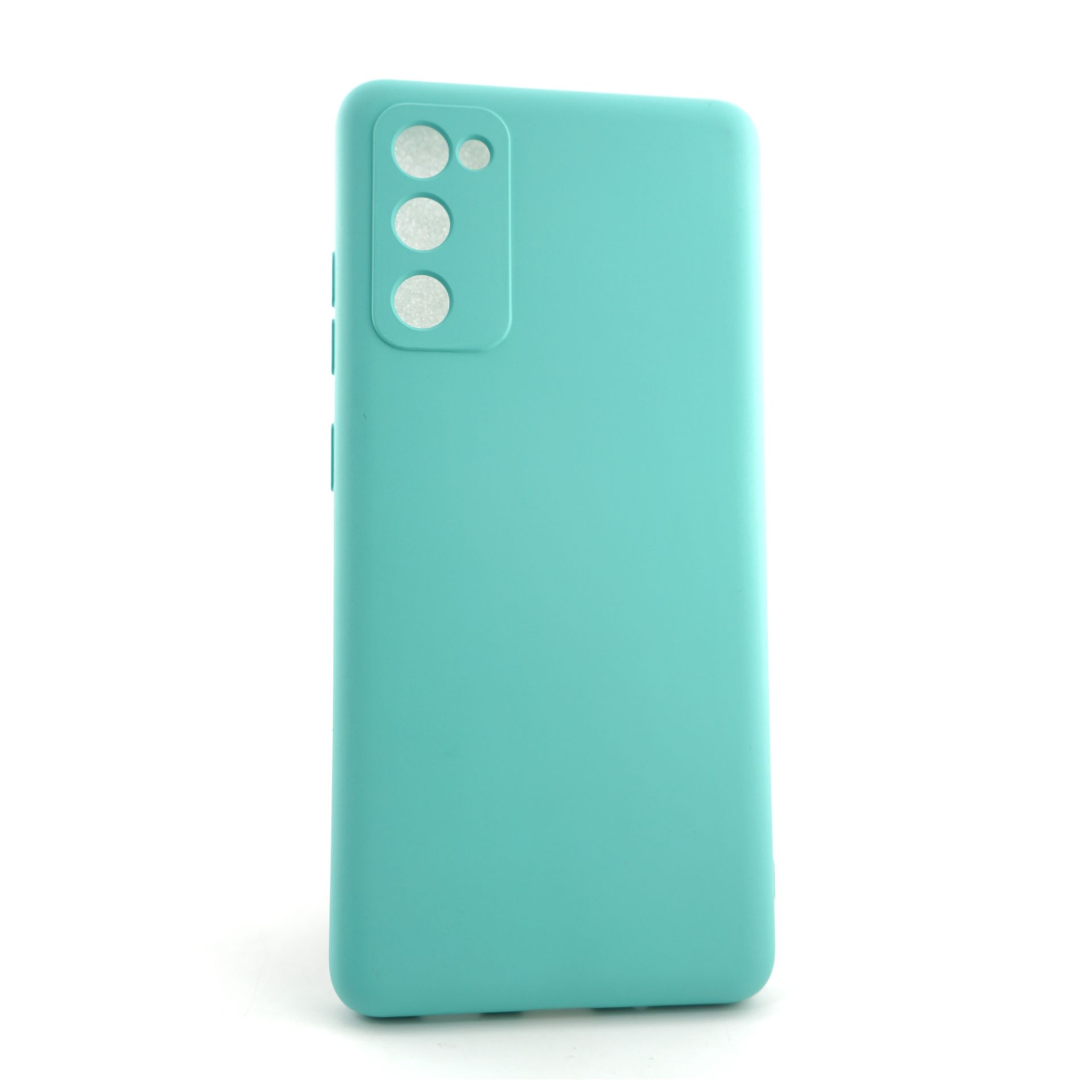 Husa pentru Samsung Galaxy S20 FE, Flippy, Liquid Silicone, cu Microfibra pe interior, Protectie Antisoc, Albastru deschis