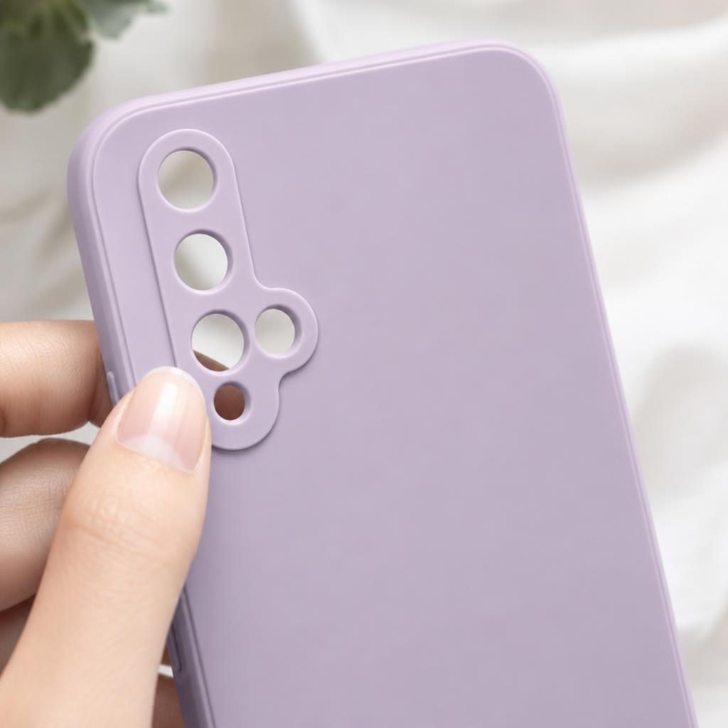 Husa protectie compatibila cu Huawei Nova 5T Liquid Silicone Case Mov 5