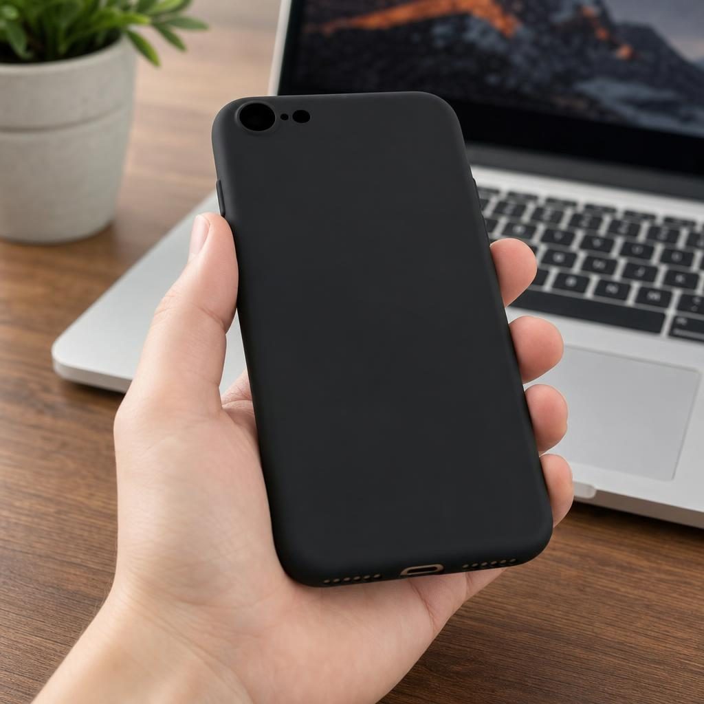 Husa protectie compatibila cu Apple iPhone 7/8/SE 2020 Liquid Silicone Case Negru