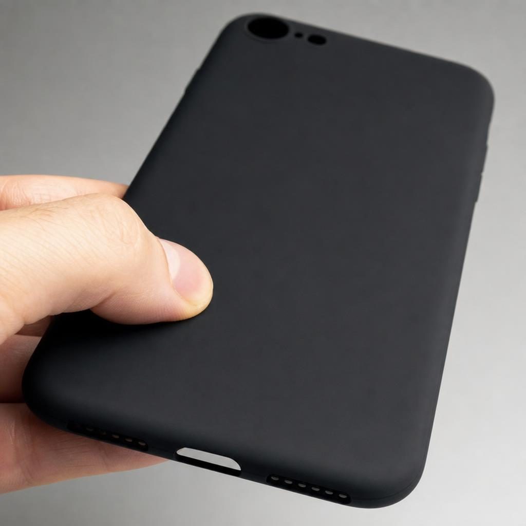 Husa protectie compatibila cu Apple iPhone 7/8/SE 2020 Liquid Silicone Case Negru