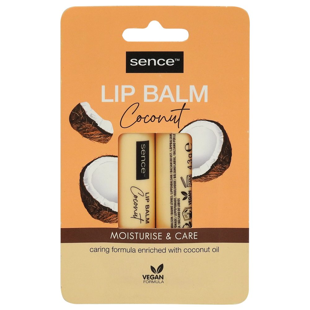 Balsam, Sence, Buze 2 X 4.3 g Coconut 1
