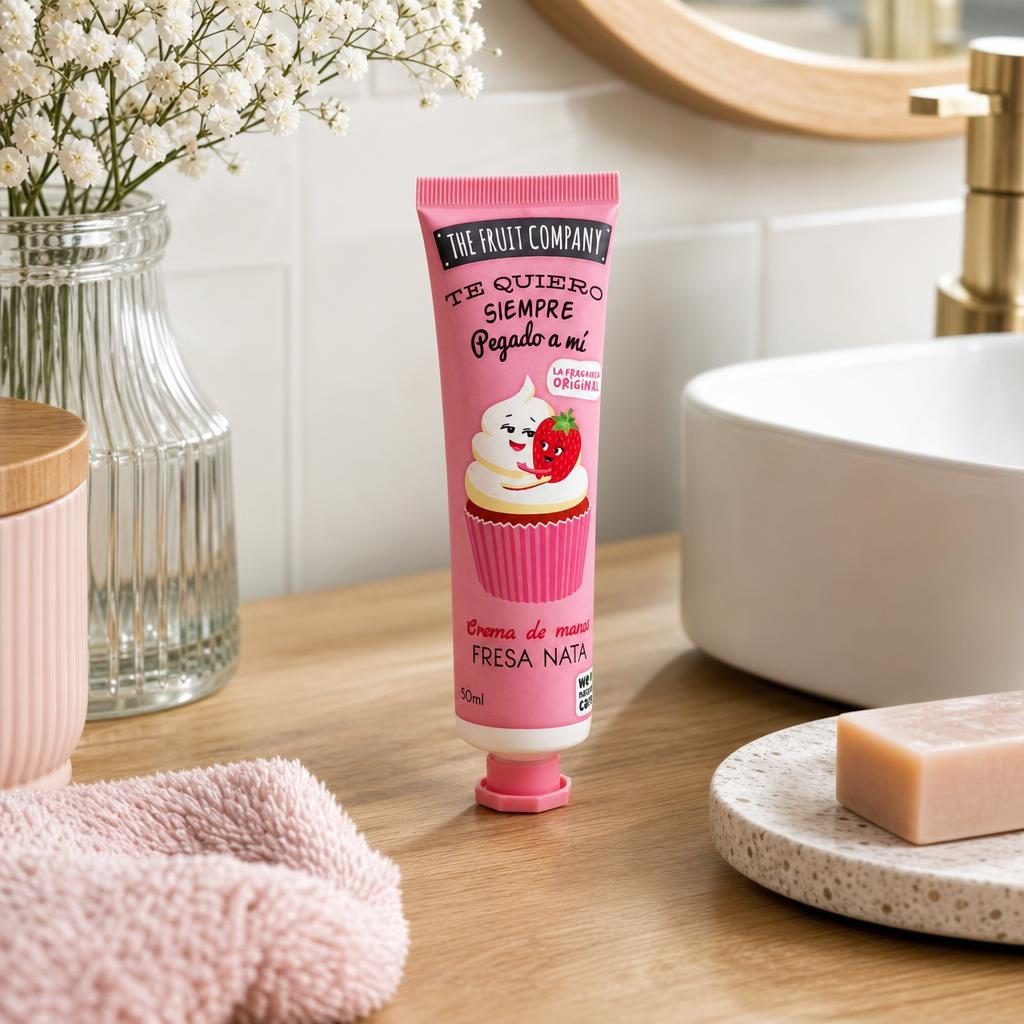 Crema pentru Maini, The Fruit Company, 50 ml Fresa