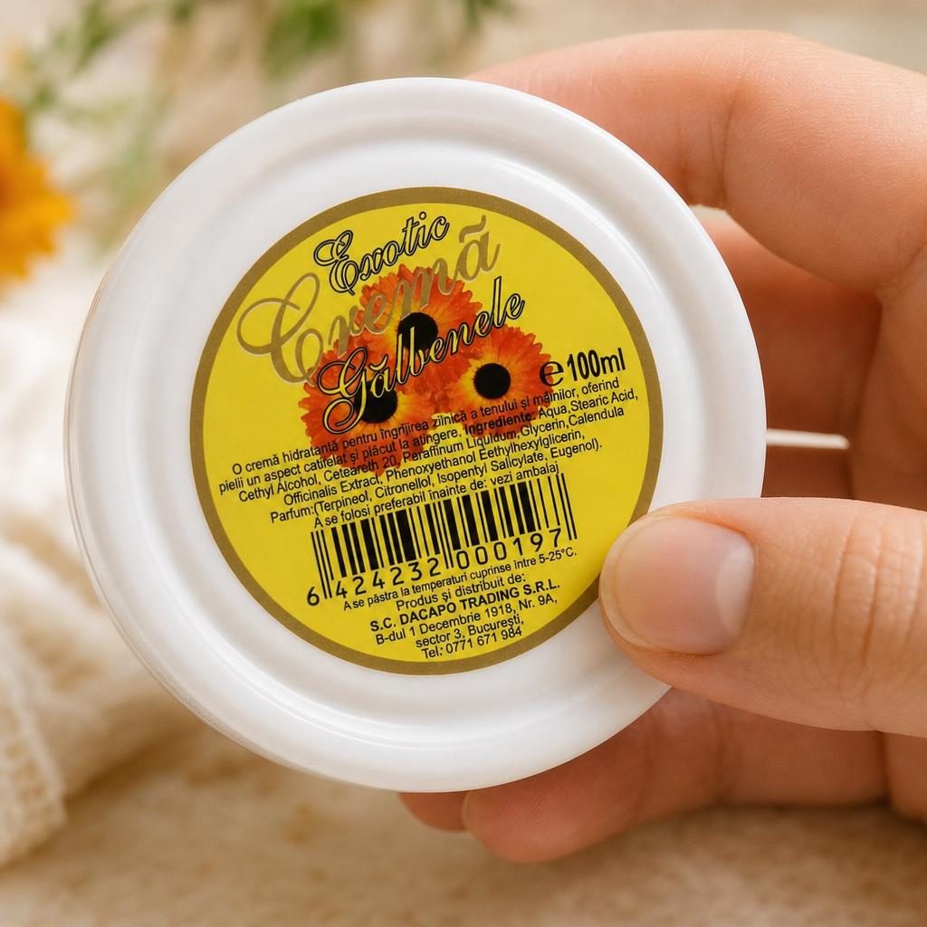 Exotic Crema, 100 ml , Hidratanta Ten si Maini Galbenele