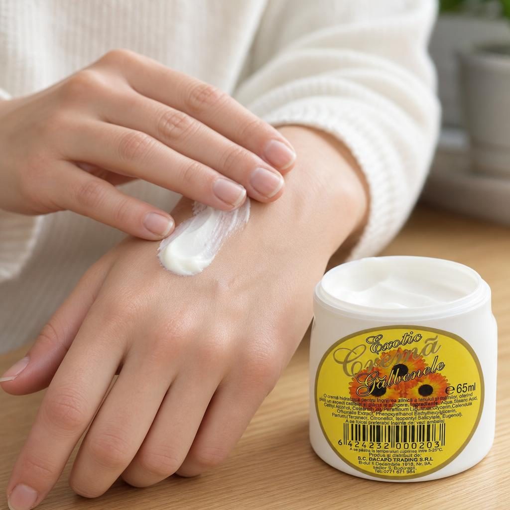 Exotic Crema 65 ml , Hidratanta Ten si Maini Galbenele