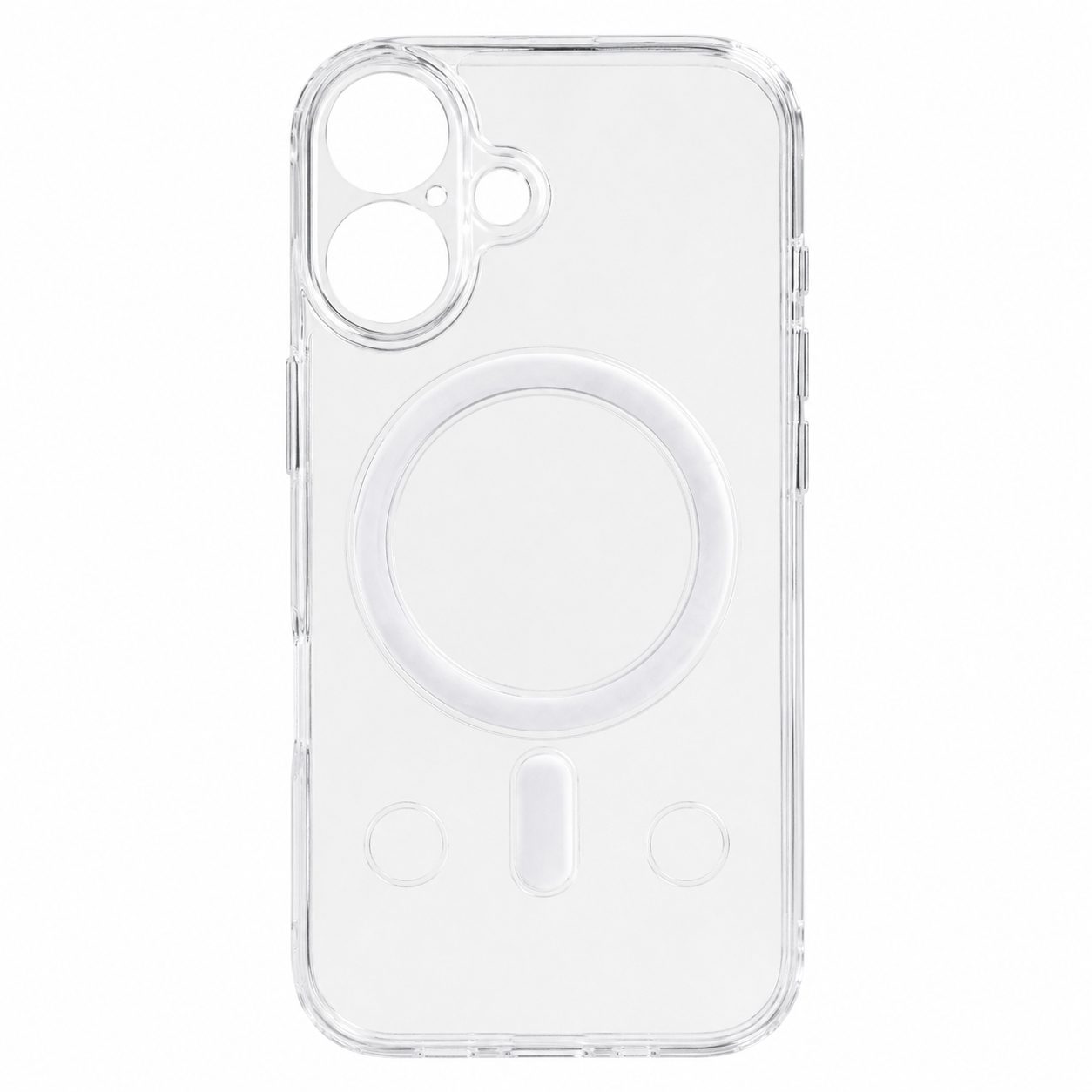 Husă TPU transparentă cu ramă metalică pentru iPhone 16