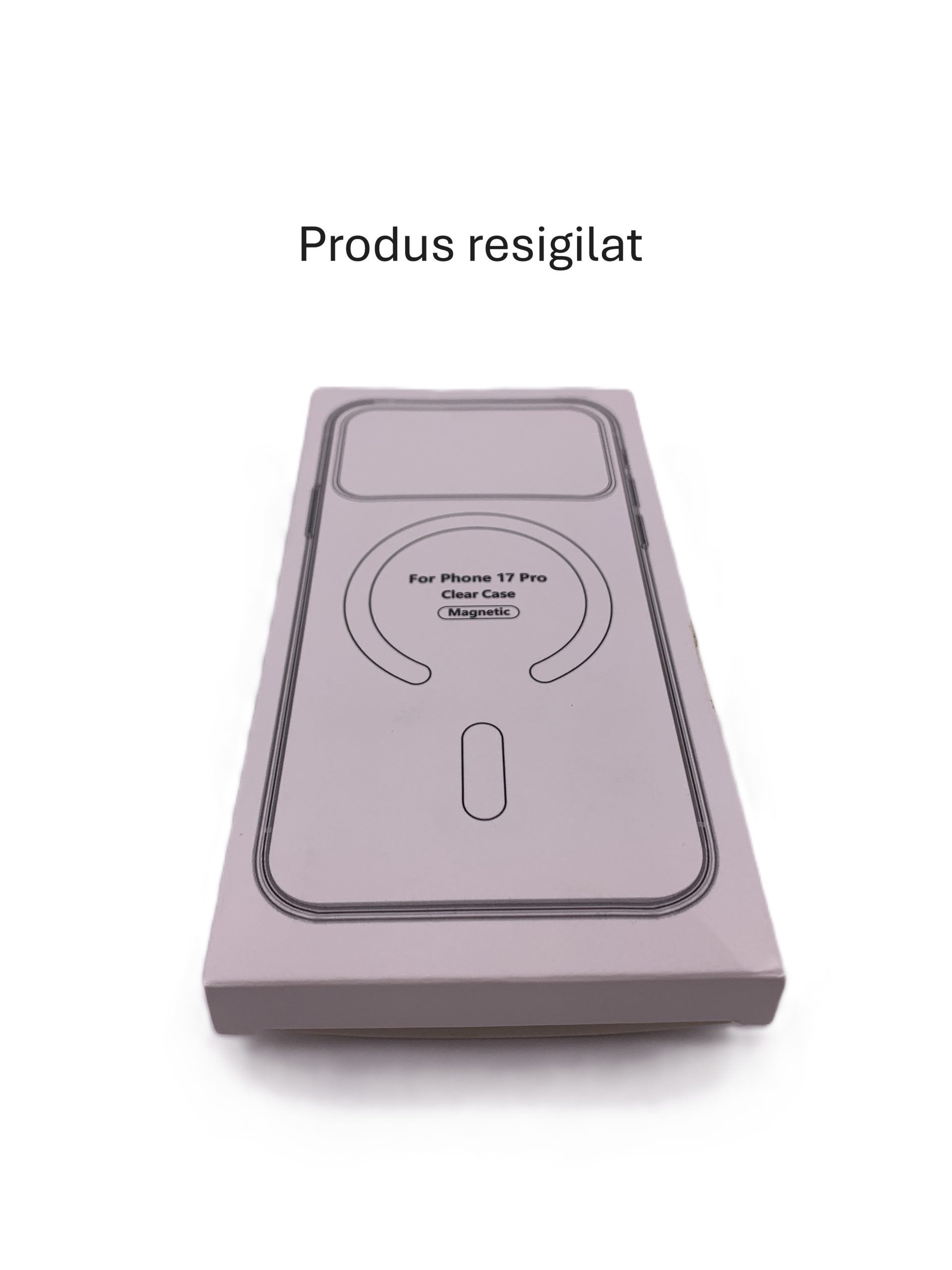 RESIGILAT - Husa Telefon, Flippy, Compatibila Apple iPhone 17 Pro Max, MagSafe, Antisoc, din Silicon + TPU, Transparent