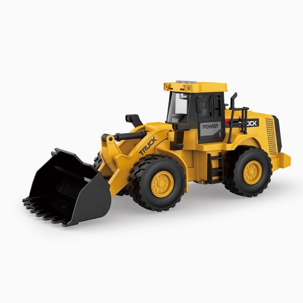 Buldozer De Constructii Cu Frictiune, Scara 1:16, Cu Lumini Si Sunete, Jucarie Interactiva Utilaj De Santier Pentru Copii, Buldozer Cu Lama Mobila Si Design Realist, Vehicul Constructii Plastic, Efecte Luminoase Si Sonore Copii 3+ Ani, Galben 3