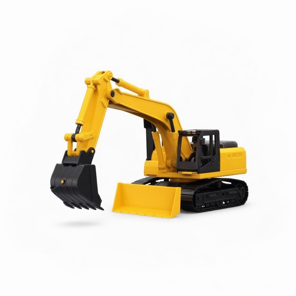 Vehicul De Constructii Multifunctional, Scara 1:14, Cu Frictiune, Lumini Si Sunete, Jucarie Interactiva Utilaj De Santier Pentru Copii, Vehicul 3 In 1 Cu Brat Mobil Si Functii Multiple, Vehicul Realist, Efecte Luminoase Si Sonore, Copii 3+ Ani, Galben 3