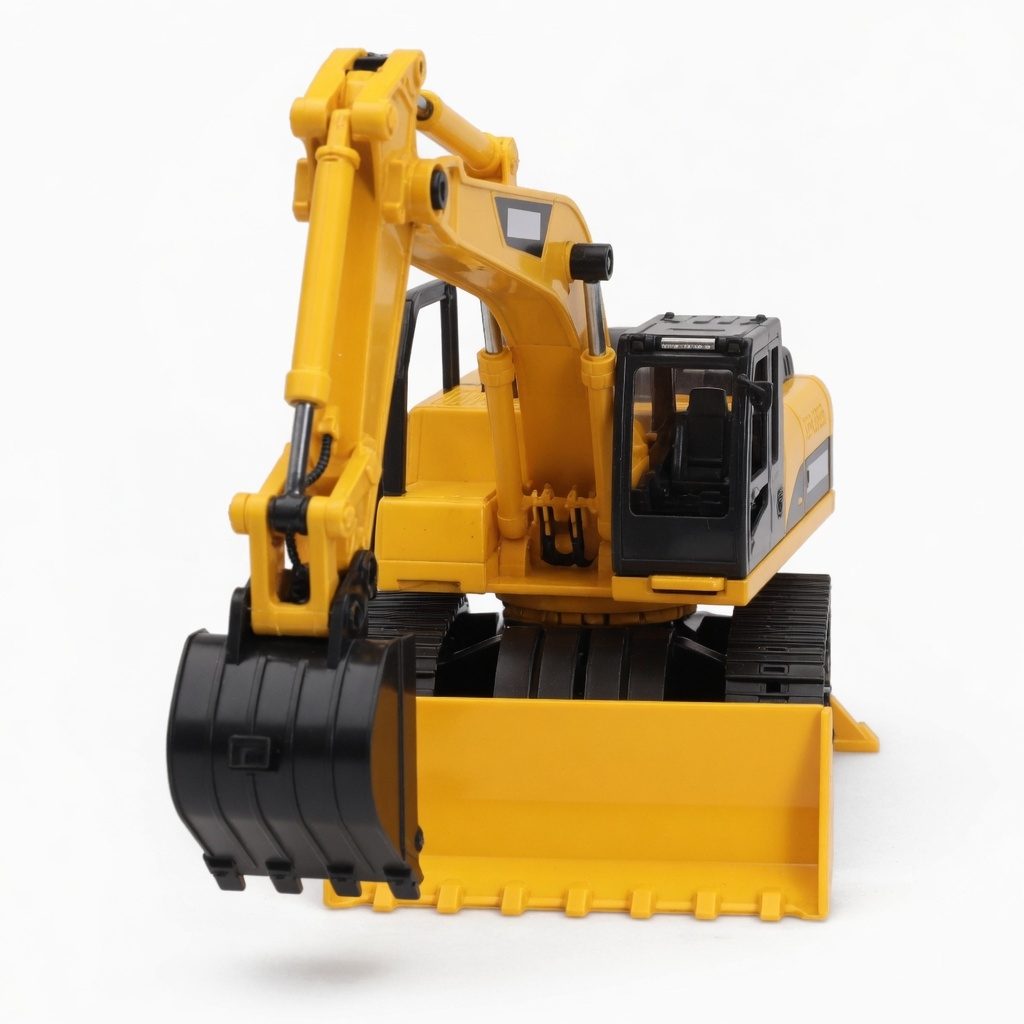 Vehicul De Constructii Multifunctional, Scara 1:14, Cu Frictiune, Lumini Si Sunete, Jucarie Interactiva Utilaj De Santier Pentru Copii, Vehicul 3 In 1 Cu Brat Mobil Si Functii Multiple, Vehicul Realist, Efecte Luminoase Si Sonore, Copii 3+ Ani, Galben 5