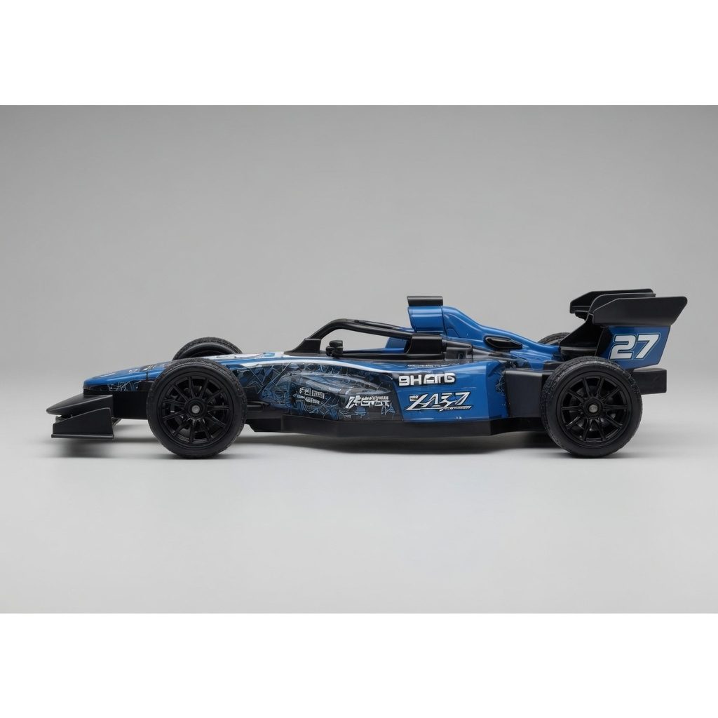 Masina Formula 1 Cu Telecomanda, Masina RC Sport Cu Design F1 Si Control Wireless, Masina De Curse Rapida Cu Telecomanda Si Directie Precisa, Jucarie Auto Interactiva Pentru Copii 3+ Ani, Albastru 5