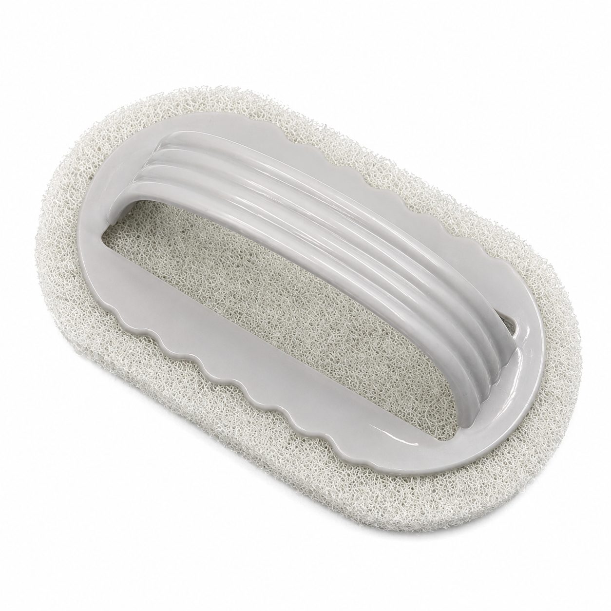 Perie Burete de curatat cu maner, Flippy, perie pentru gresie, baie, Bucatarie Gri
