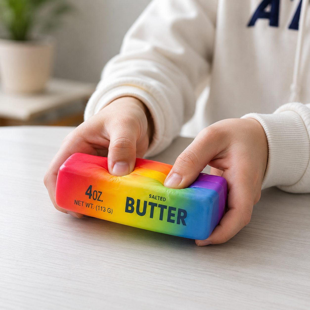 Jucărie Squishy Needoh Antistres în Formă de Unt, , Slow Rising, Textură Moale și Elastică, 14 cm, Diverse Modele, Multicolor 3