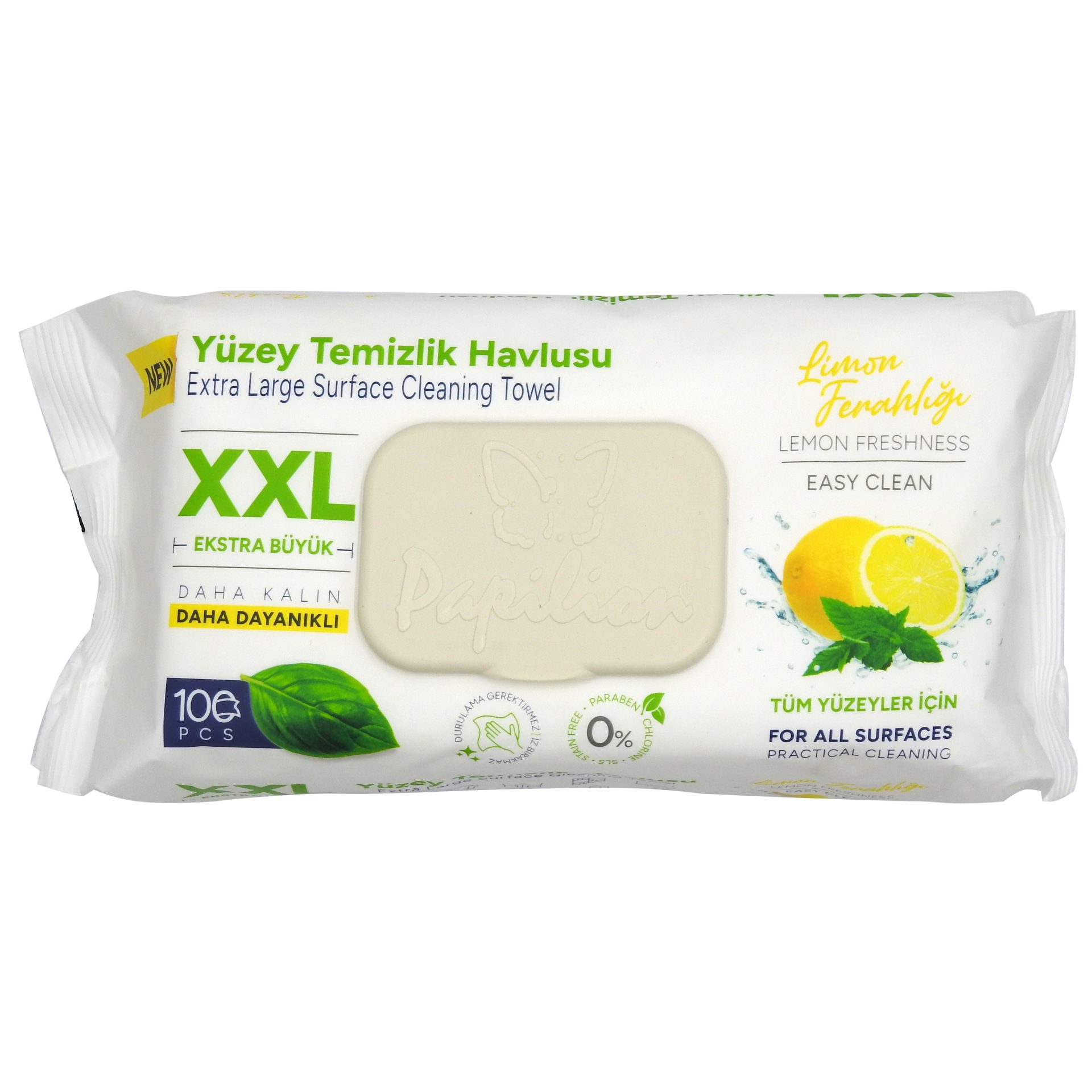 Servetele Umede, Papilion, Multisuprafete 100 buc Lemon