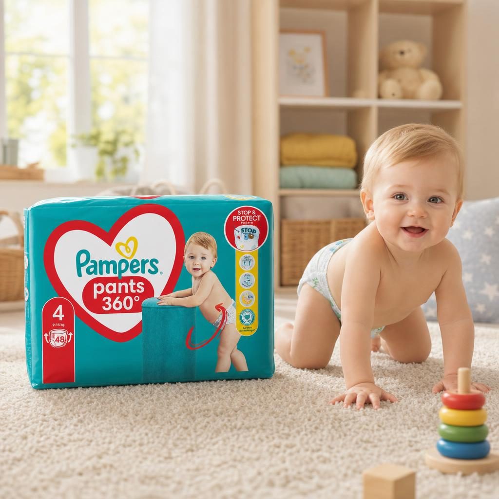 Scutec Tip Pants, Pampers, nr. 4 9-15 kg 48 buc