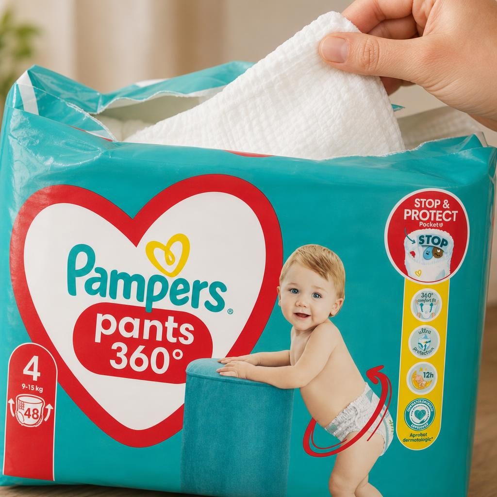 Scutec Tip Pants, Pampers, nr. 4 9-15 kg 48 buc