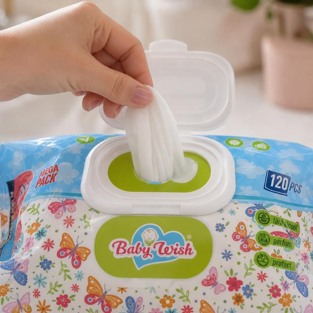 Servetele Umede, Baby Wish, 120 buc