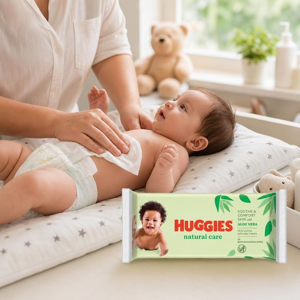 Servetele Umede, Huggies, 56 buc Aloe Vera
